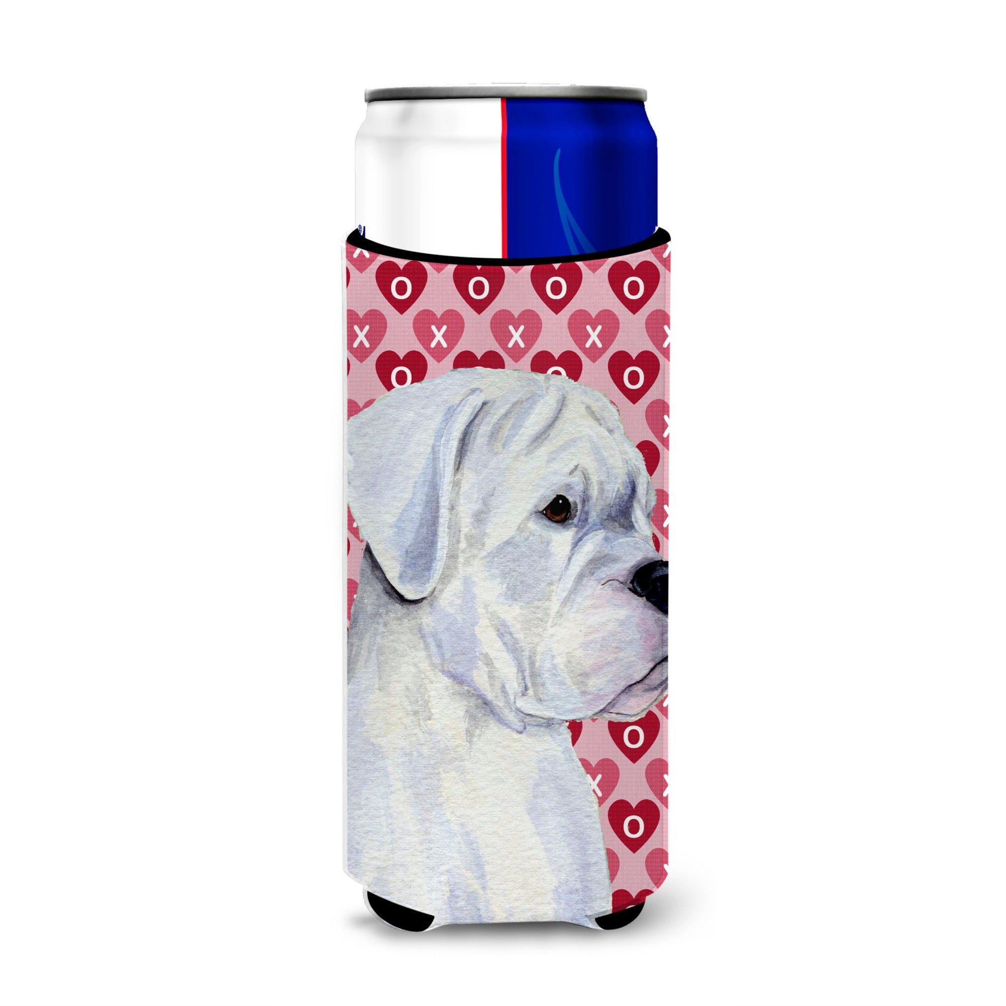 Boxer Hearts Love And Valentine'S Day Portrait Ultra Beverage Insulators For Slim Cans Ss4509Muk