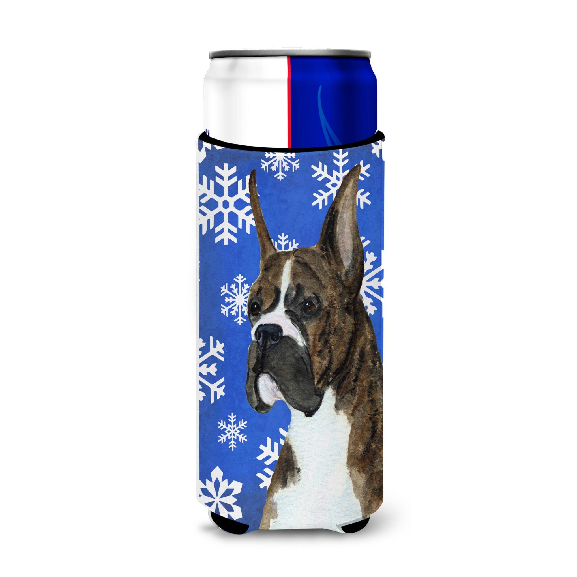 Boxer Winter Snowflakes Holiday Ultra Beverage Insulators For Slim Cans Ss4646Muk