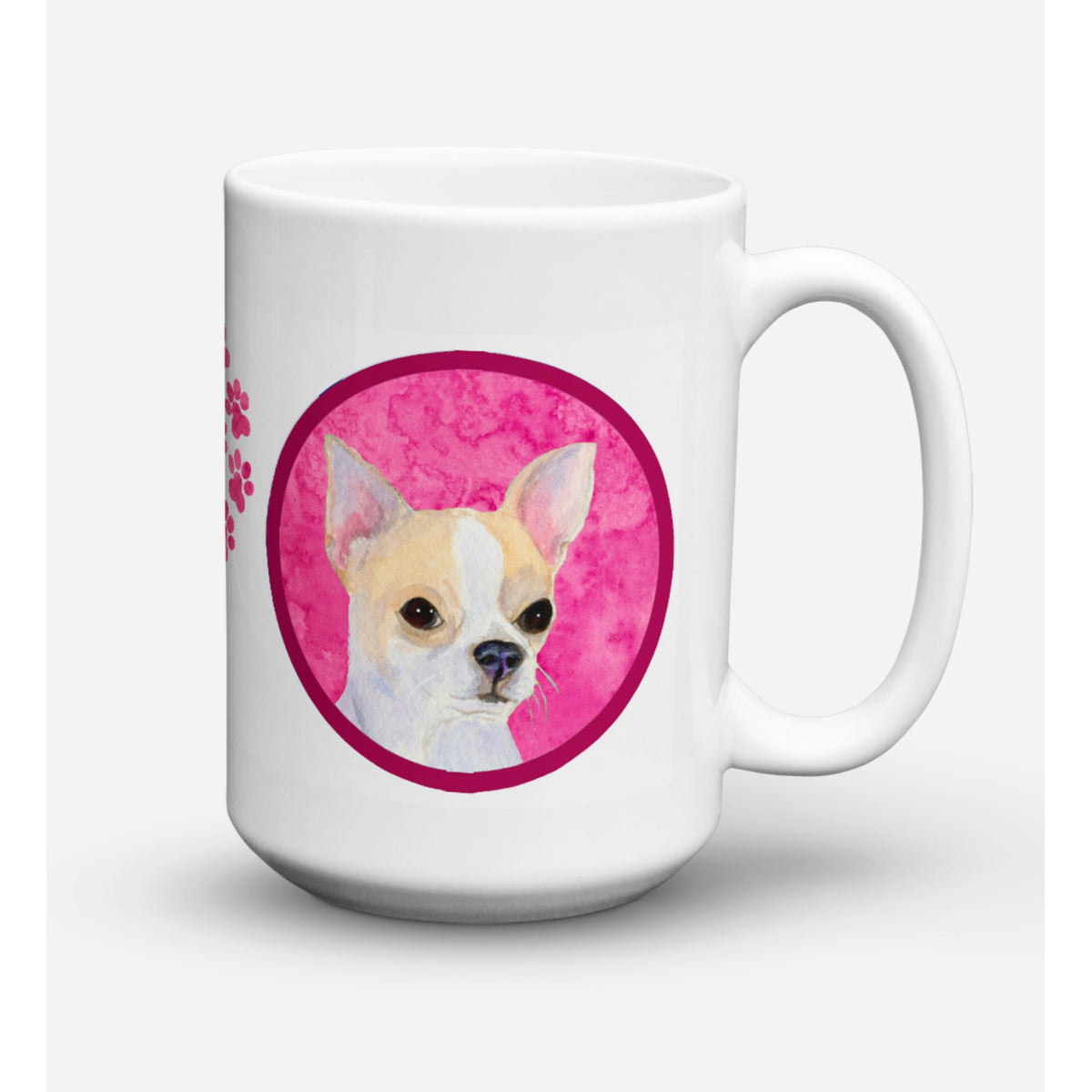 Caroline'S Treasures Ss4749-Pk-Cm15 Chihuahua Microwavable Ceramic Coffee Mug, 15 Oz, Multicolor