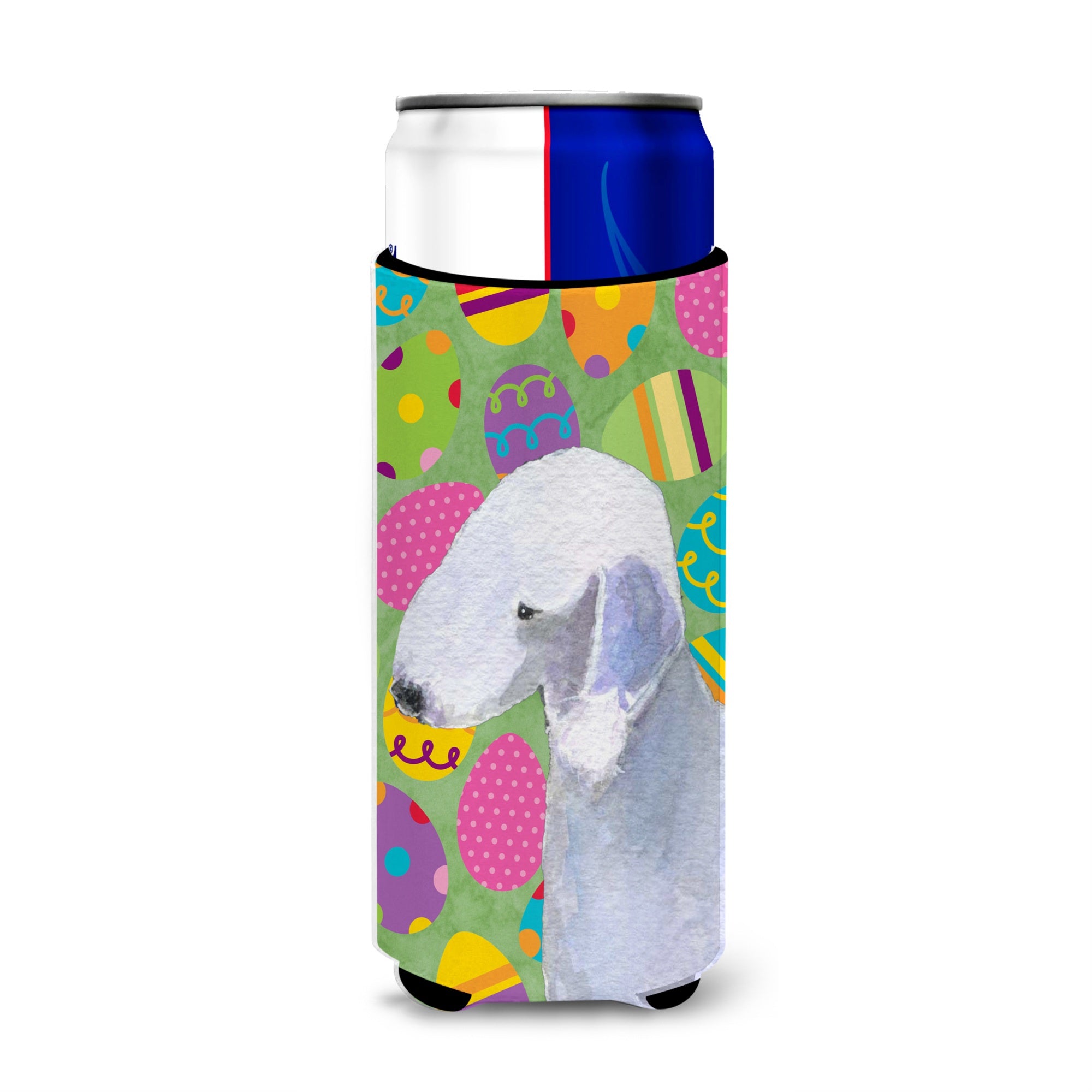 Bedlington Terrier Easter Eggtravaganza Ultra Beverage Insulators For Slim Cans Ss4828Muk