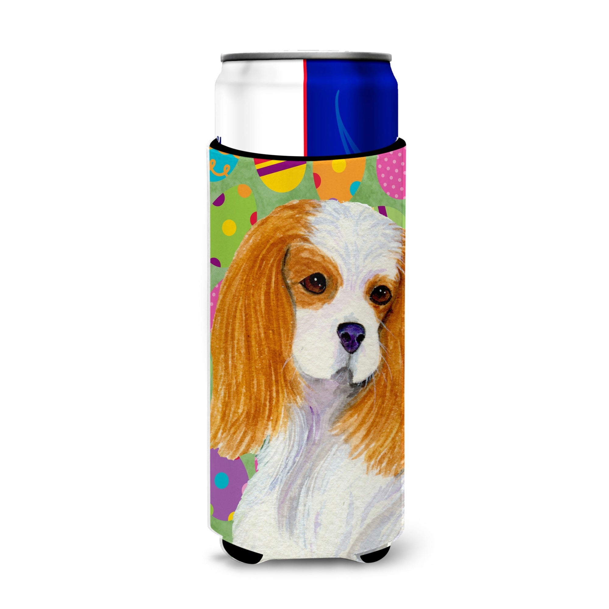Cavalier Spaniel Easter Eggtravaganza Ultra Beverage Insulators For Slim Cans Ss4872Muk