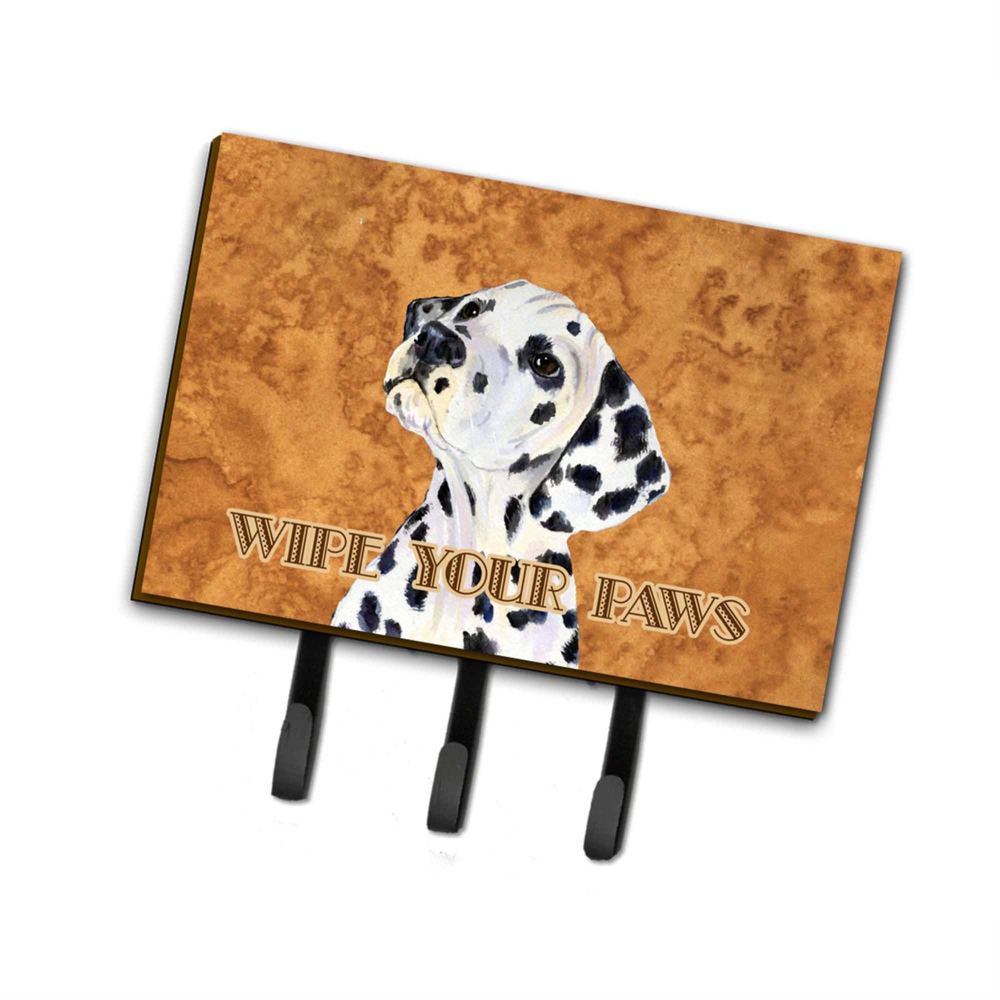 Caroline'S Treasures Ss4892Th68 Dalmatian Wipe Your Paws Leash Or Key Holder, Large, Multicolor