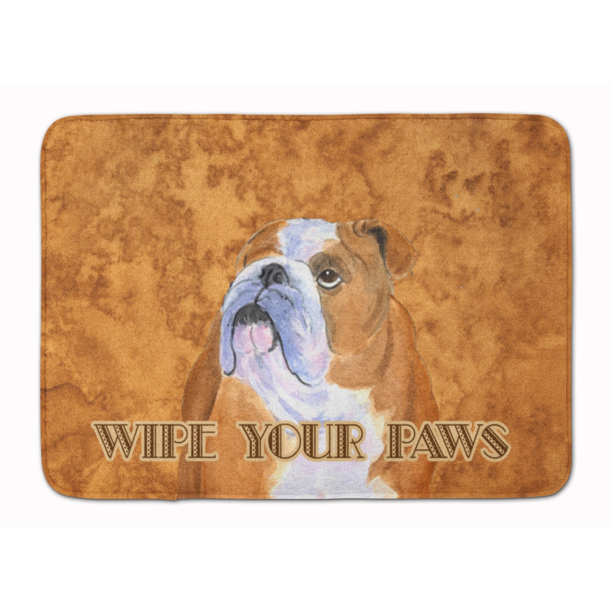 Caroline'S Treasures Bulldog English Wipe Your Paws Floor Mat, 19 X 27, Multicolor