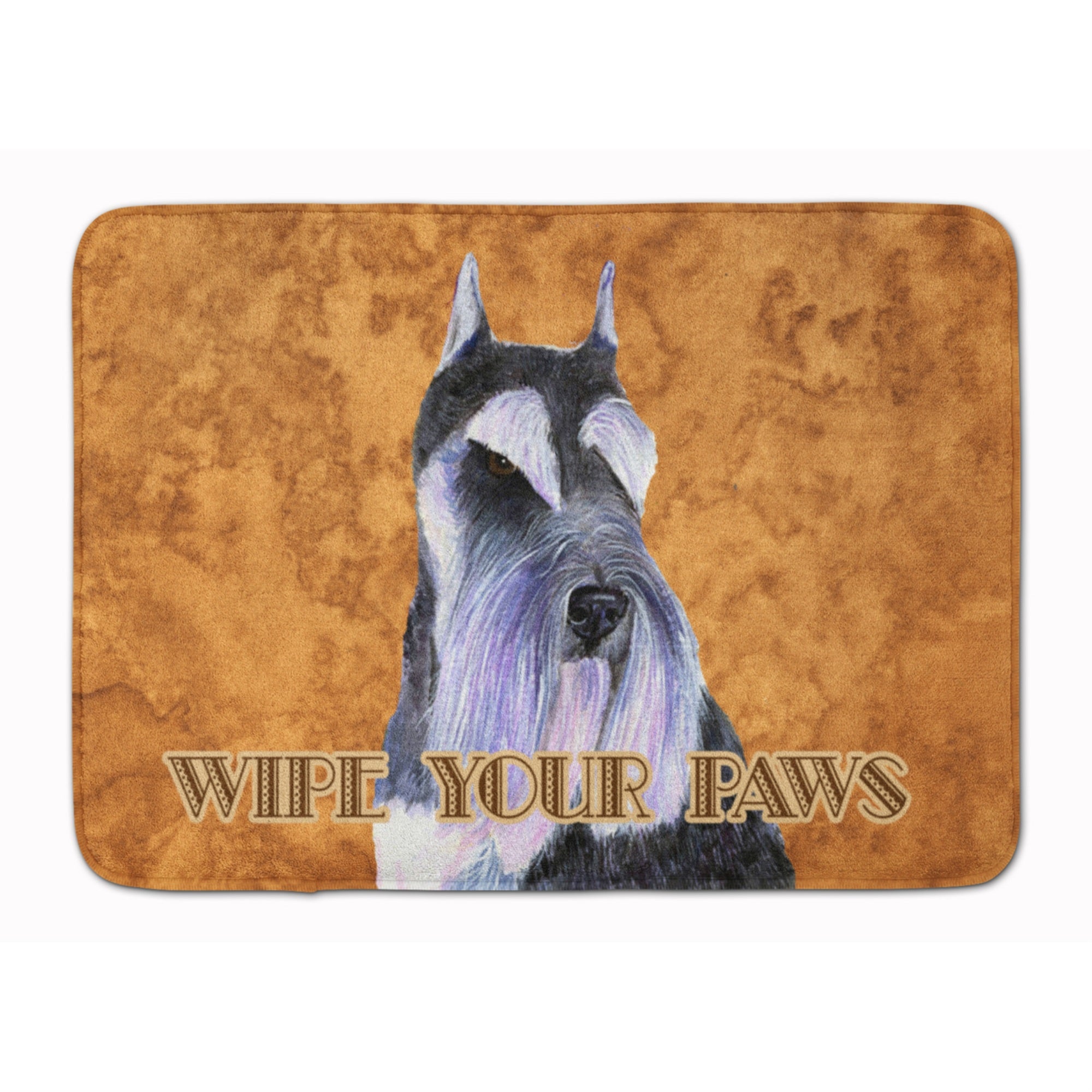 Caroline'S Treasures Schnauzer Wipe Your Paws Floor Mat, 19 X 27, Multicolor