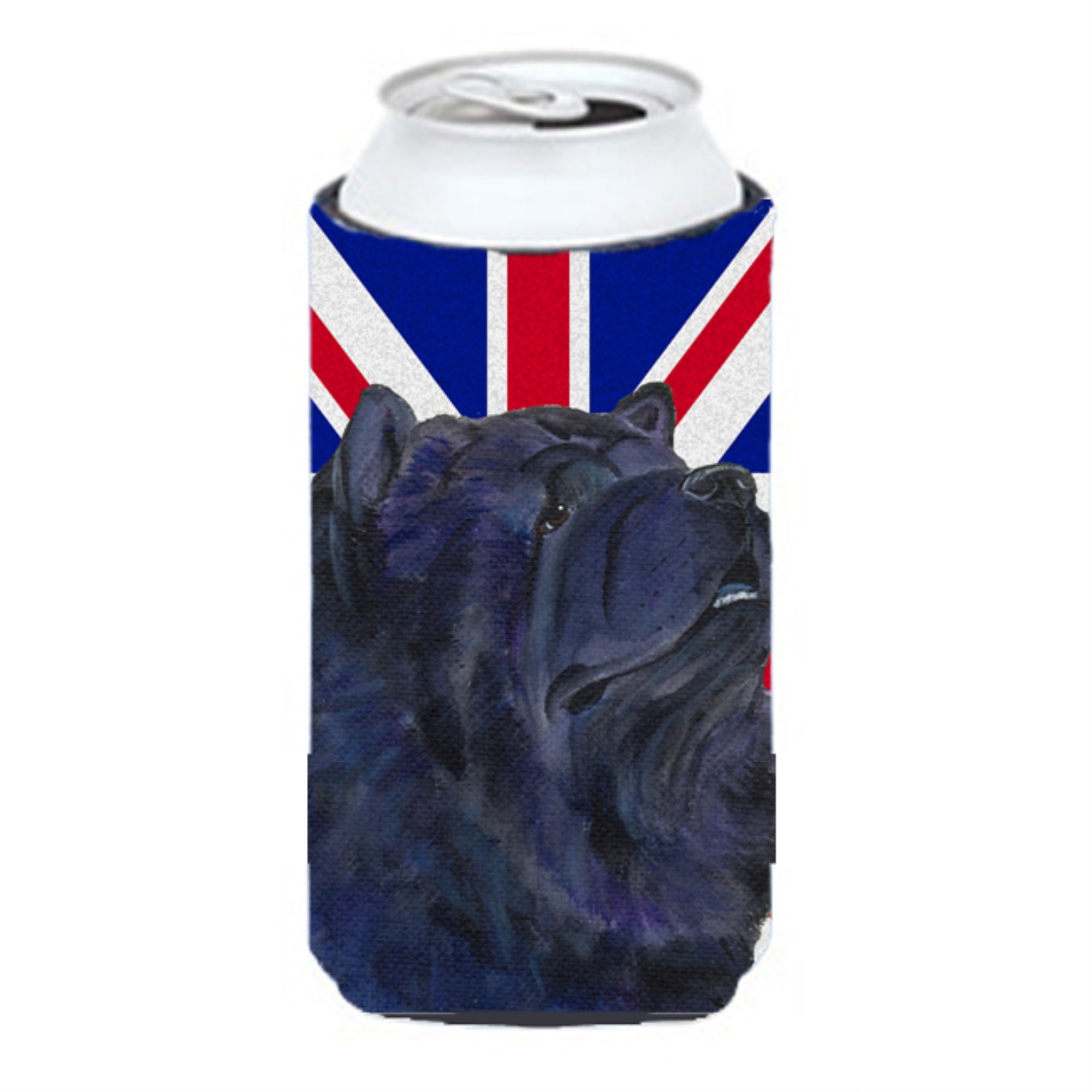 Chow Chow With English Union Jack British Flag Tall Boy Beverage Insulator Hugger Ss4943Tbc