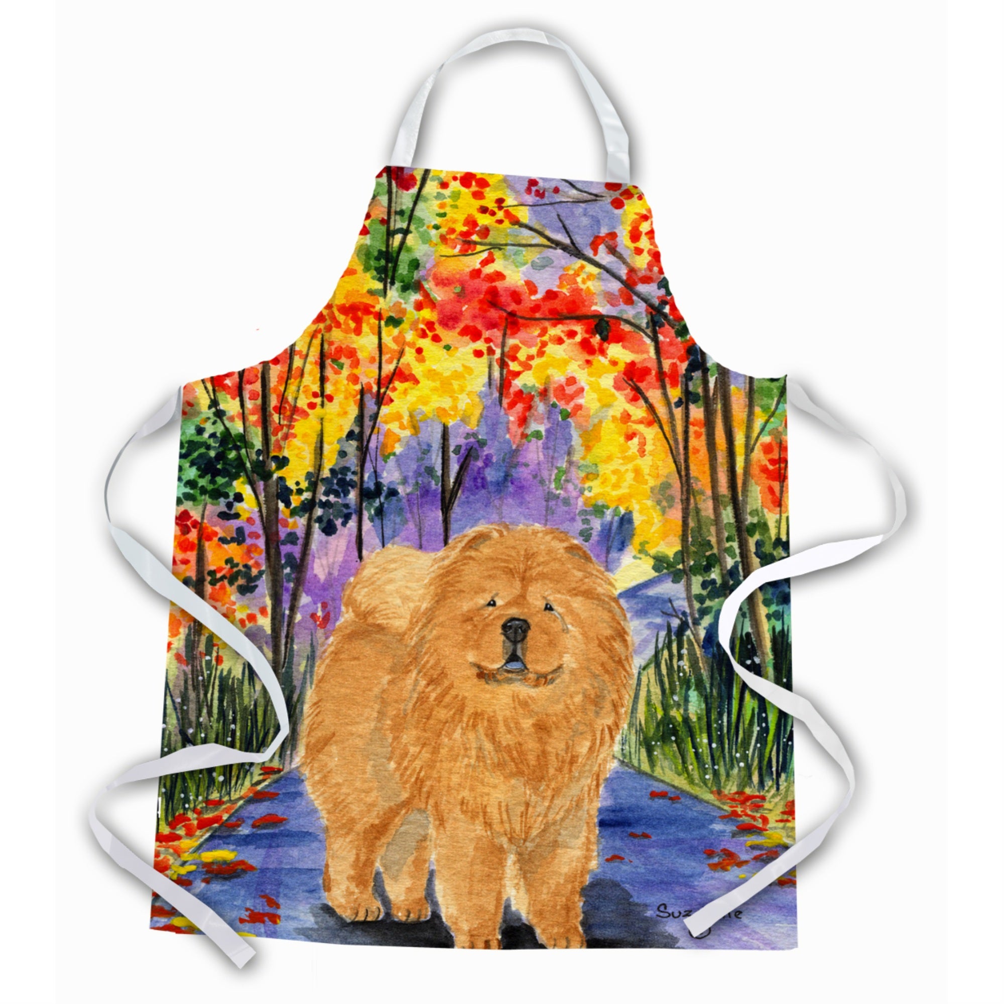 Caroline'S Treasures Ss7001Apron Chow Chow Apron, Large, Multicolor