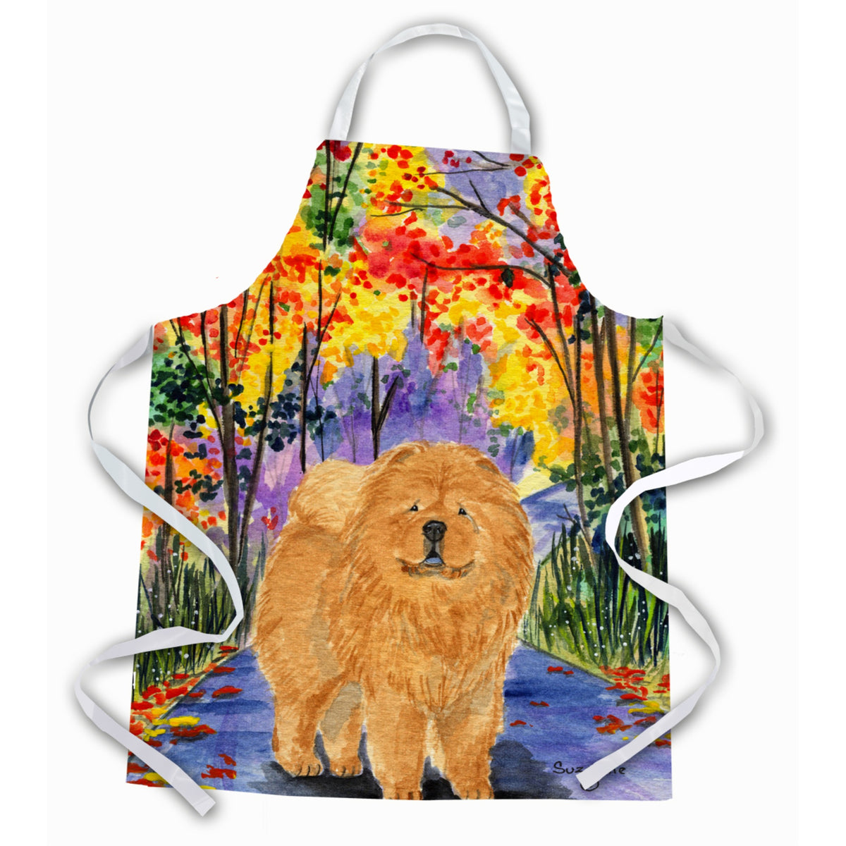 Caroline'S Treasures Ss7001Apron Chow Chow Apron, Large, Multicolor