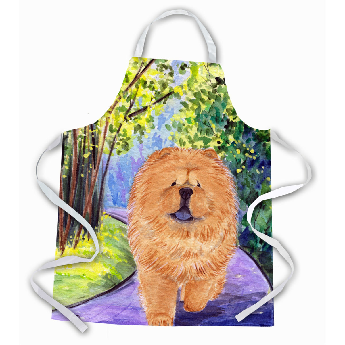 Caroline'S Treasures Ss7003Apron Chow Chow Apron, Large, Multicolor