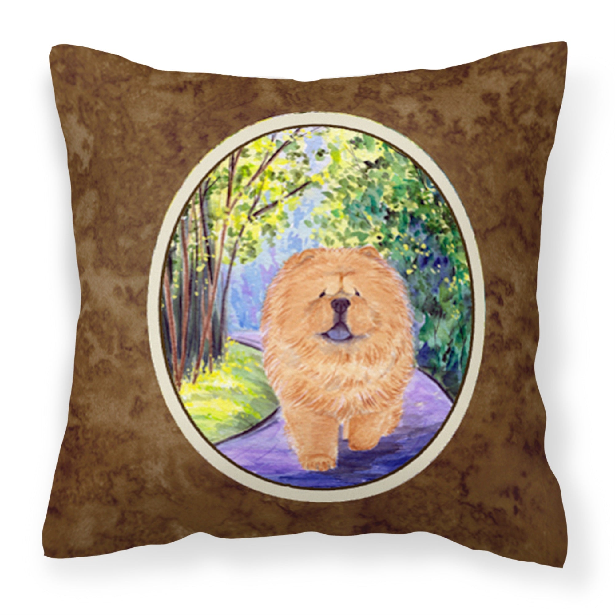 Caroline'S Treasures Ss7003Pw1414 Chow Chow Decorative Canvas Fabric Pillow, Large, Multicolor