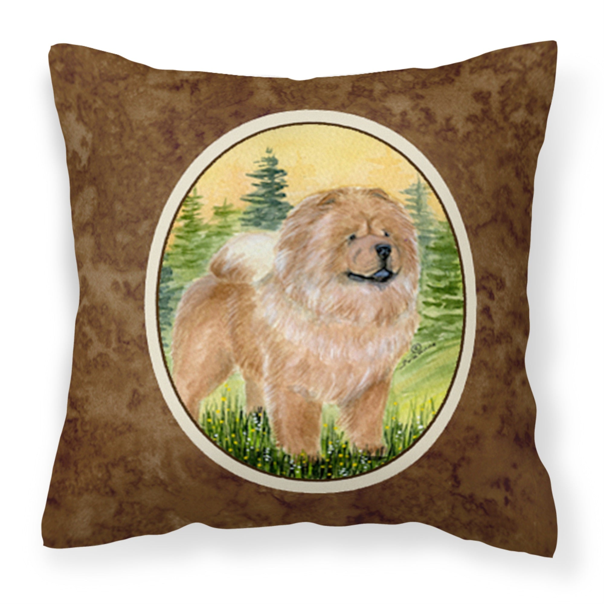 Caroline'S Treasures Ss7004Pw1414 Chow Chow Decorative Canvas Fabric Pillow, Large, Multicolor