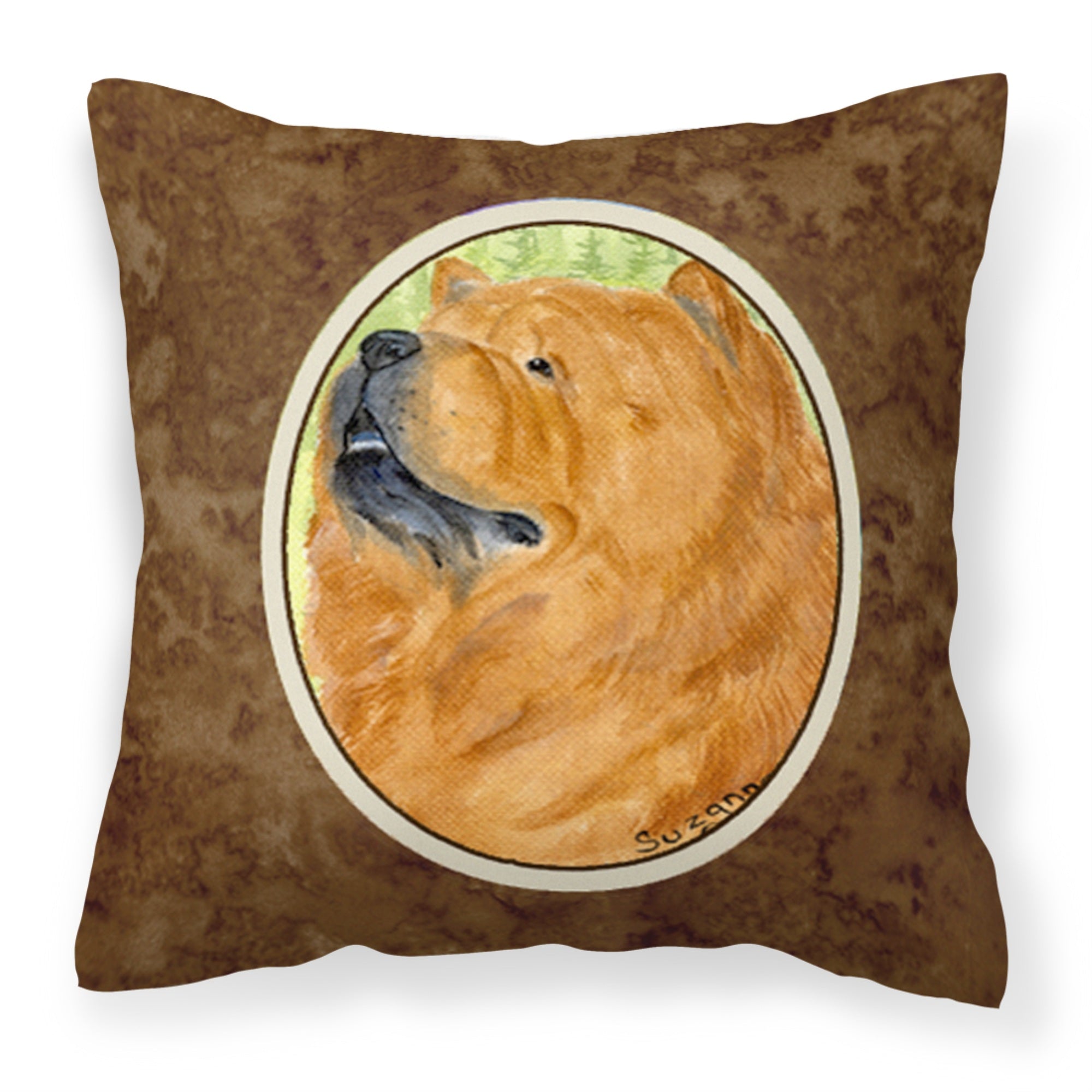 Caroline'S Treasures Ss7007Pw1414 Chow Chow Decorative Canvas Fabric Pillow, Large, Multicolor