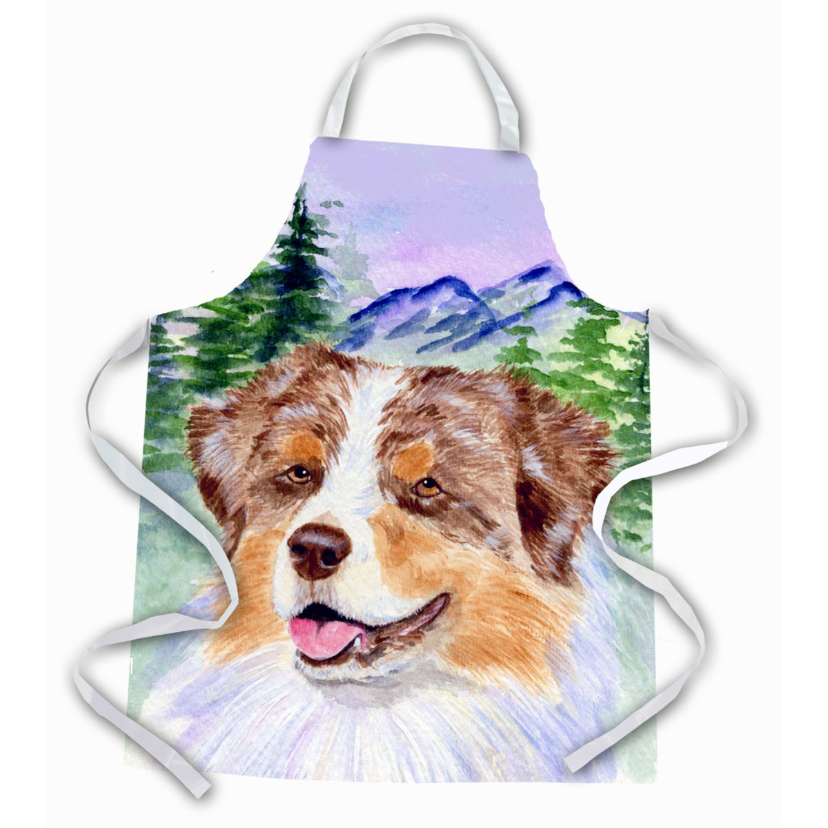 Caroline'S Treasures Ss8001Apron Australian Shepherd Apron, Large, Multicolor