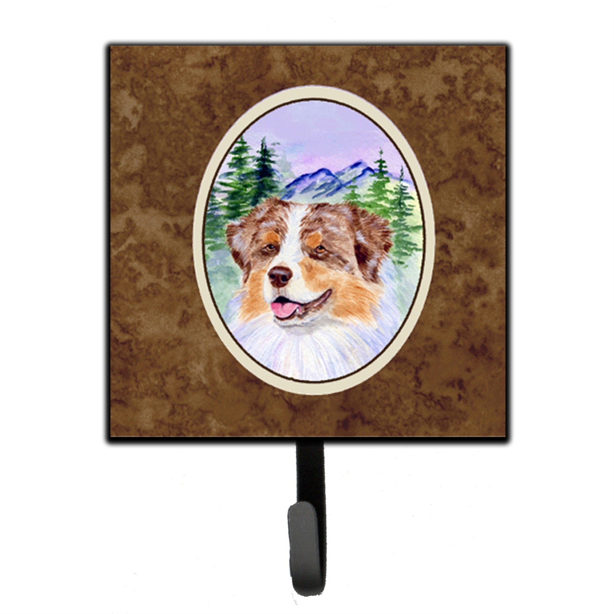 Caroline'S Treasures Ss8001Sh4 Australian Shepherd Leash Holder Or Key Hook, Small, Multicolor