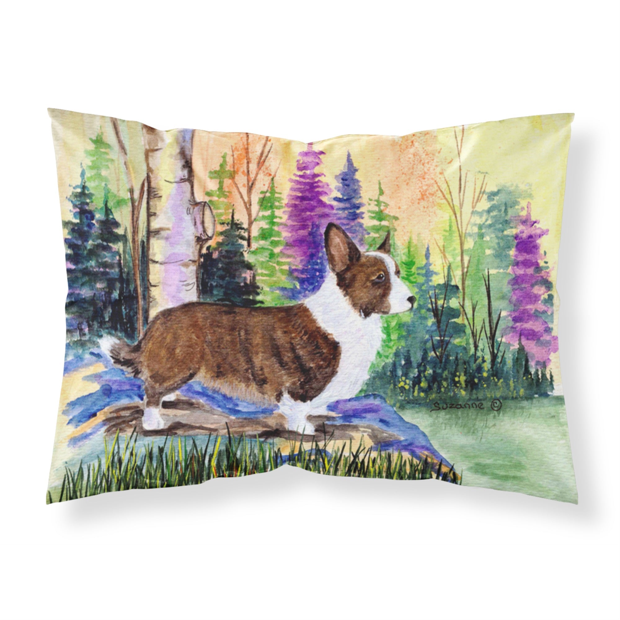 Caroline'S Treasures Ss8006Pillowcase Corgi Moisture Wicking Fabric Standard Pillowcase, Large, Multicolor