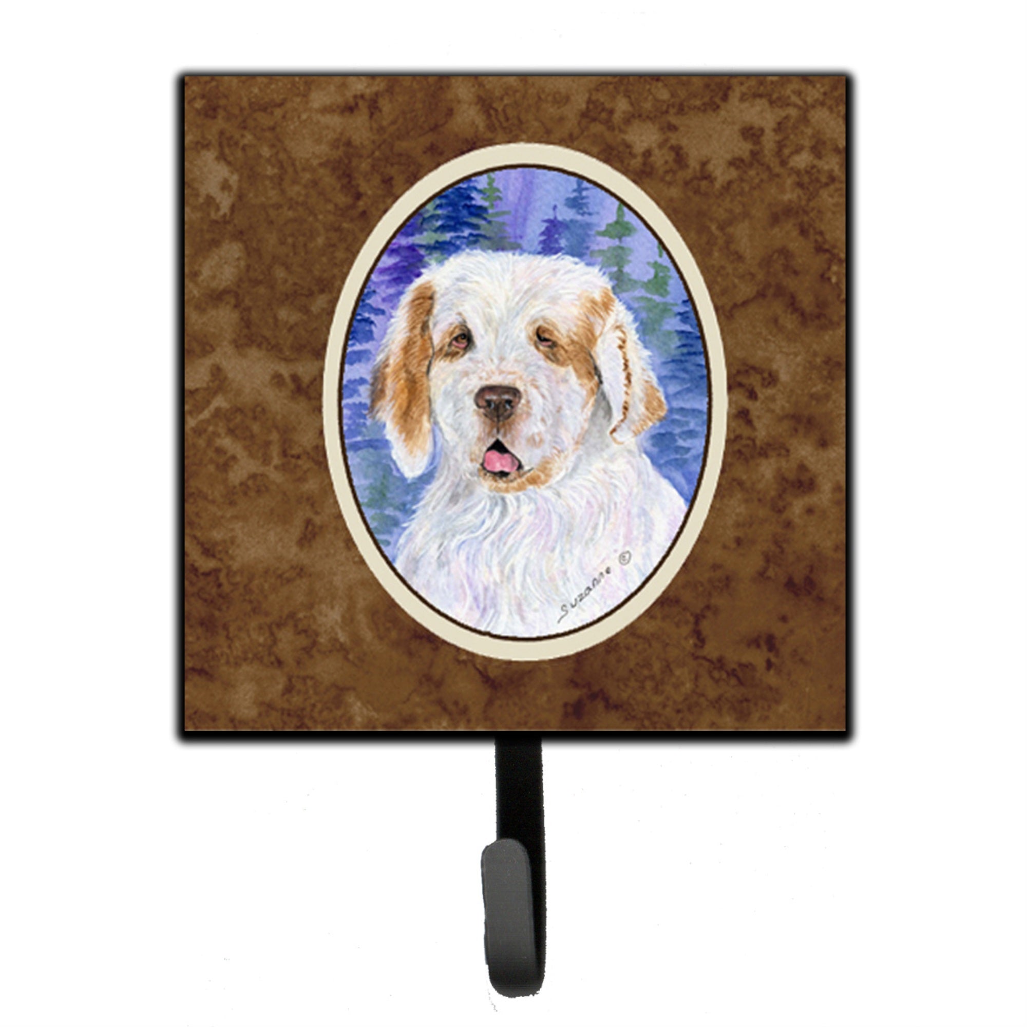 Caroline'S Treasures Ss8008Sh4 Clumber Spaniel Leash Holder Or Key Hook, Small, Multicolor