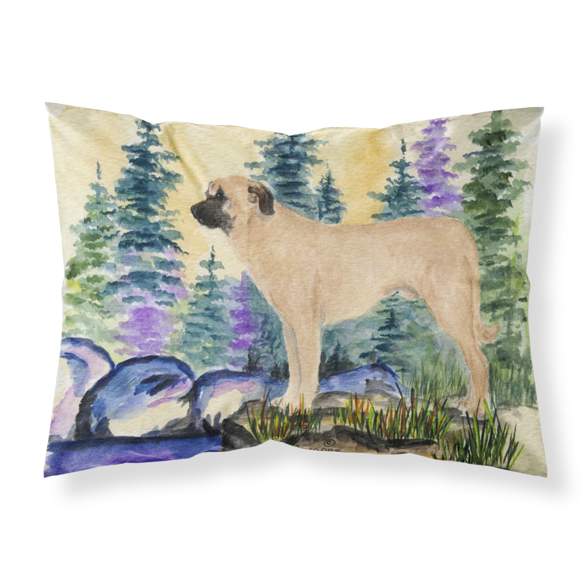 Caroline'S Treasures Ss8012Pillowcase Anatolian Shepherd Moisture Wicking Fabric Standard Pillowcase, Large, Multicolor
