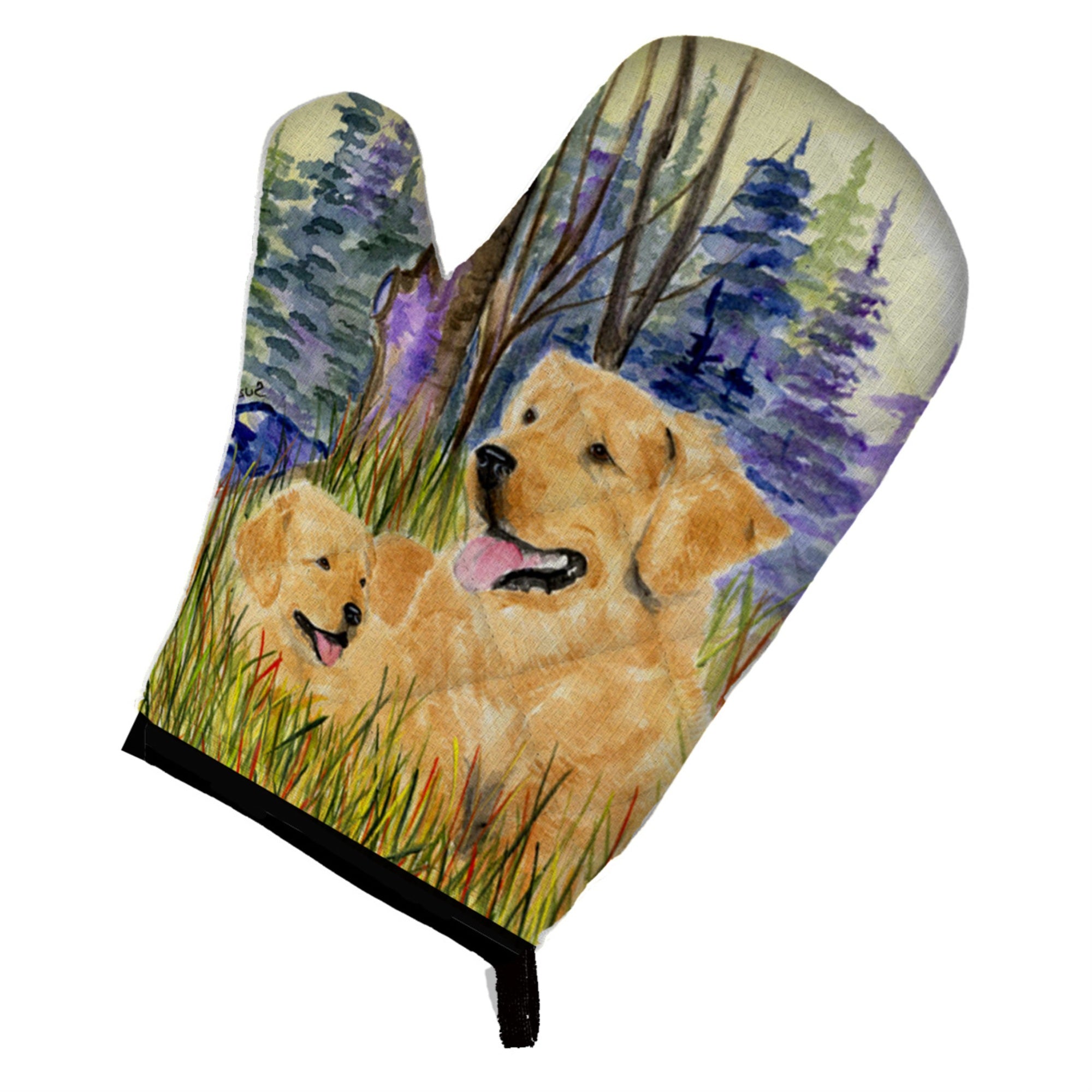 Caroline'S Treasures Ss8014Ovmt Golden Retriever Oven Mitt, 12 By 8.5, Multicolor