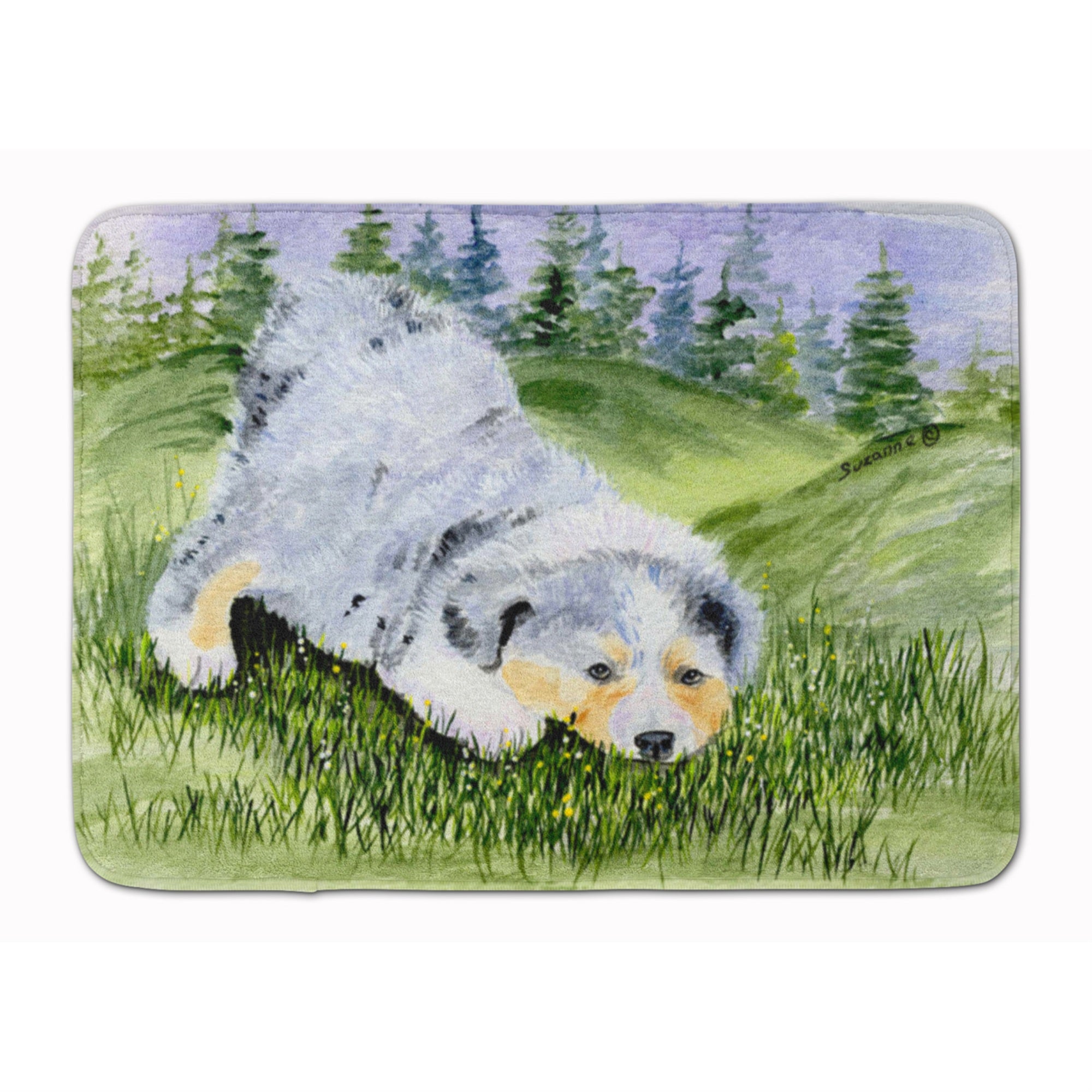 Caroline'S Treasures Australian Shepherd Floor Mat, 19 X 27, Multicolor