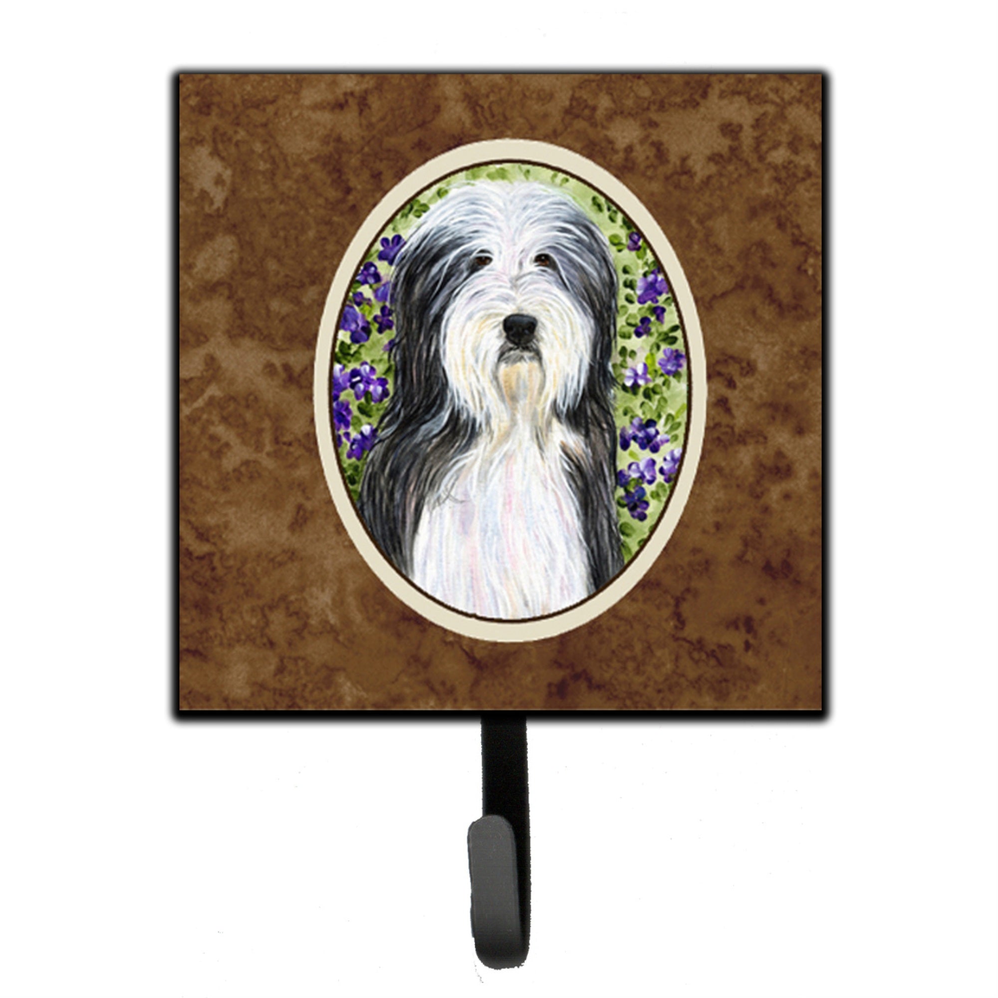 Caroline'S Treasures Ss8022Sh4 Bearded Collie Leash Holder Or Key Hook, Small, Multicolor