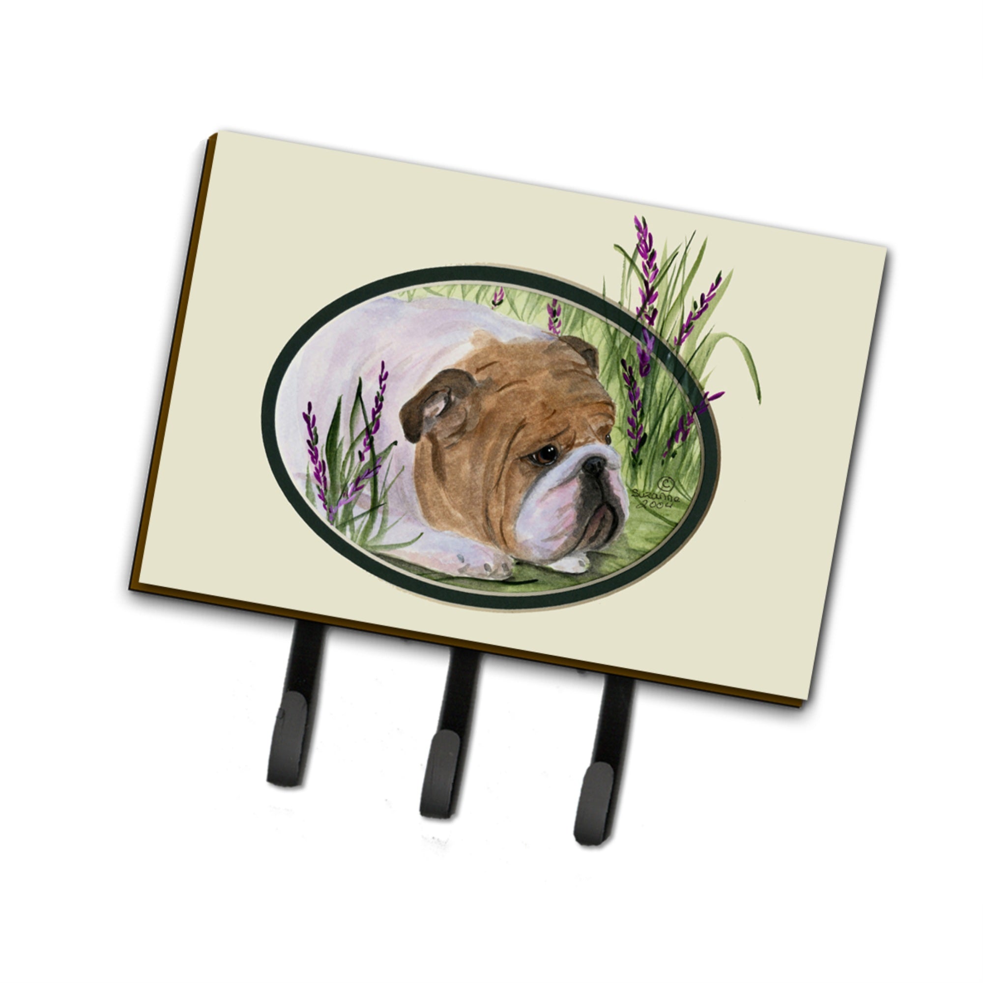 Caroline'S Treasures Ss8023Th68 English Bulldog Leash Holder Or Key Hook, Large, Multicolor