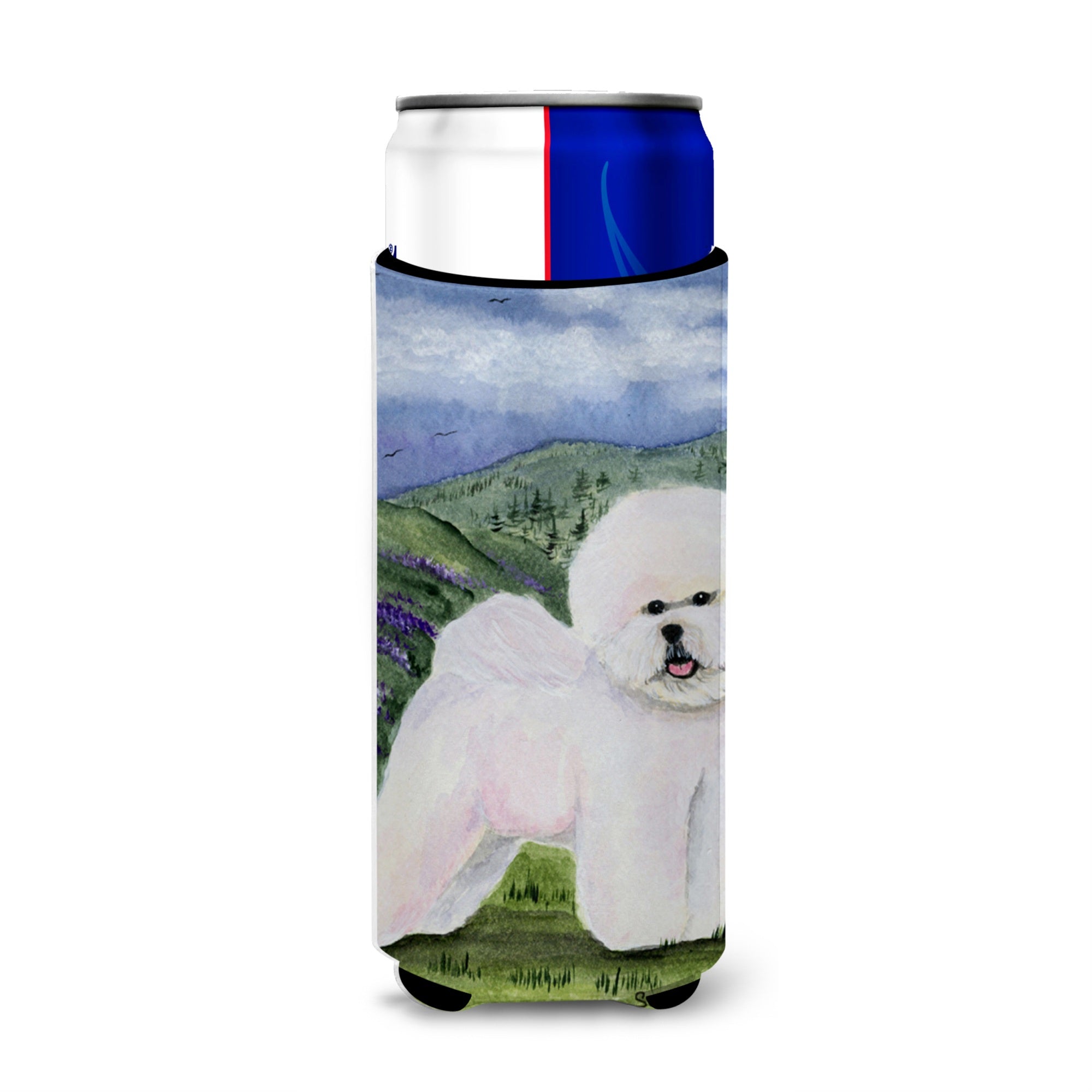 Bichon Frise Ultra Beverage Insulators For Slim Cans Ss8025Muk