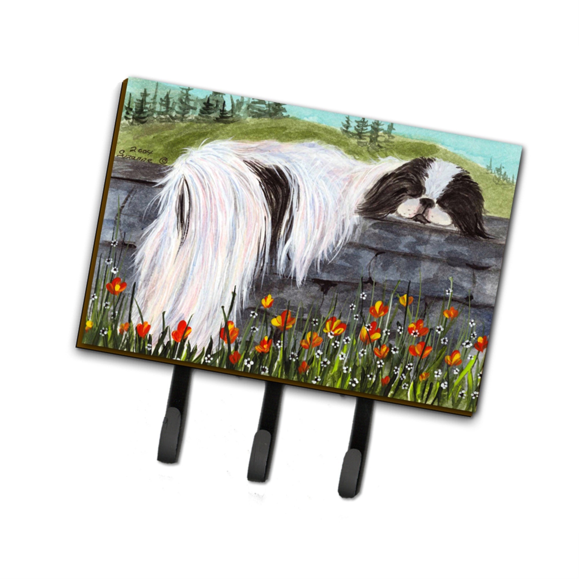 Caroline'S Treasures Ss8030Th68 Japanese Chin Leash Holder Or Key Hook, Large, Multicolor