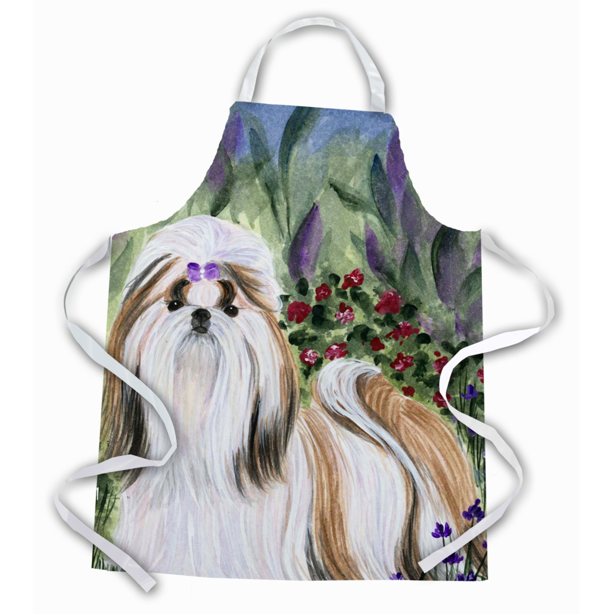 Caroline'S Treasures Ss8034Apron Shih Tzu Apron, Large, Multicolor