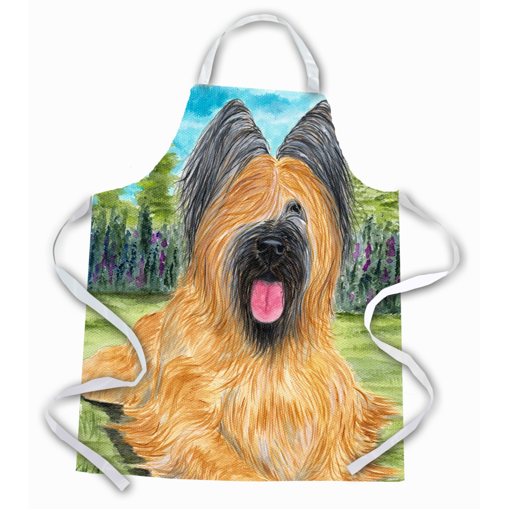 Caroline'S Treasures Ss8035Apron Briard Apron, Large, Multicolor