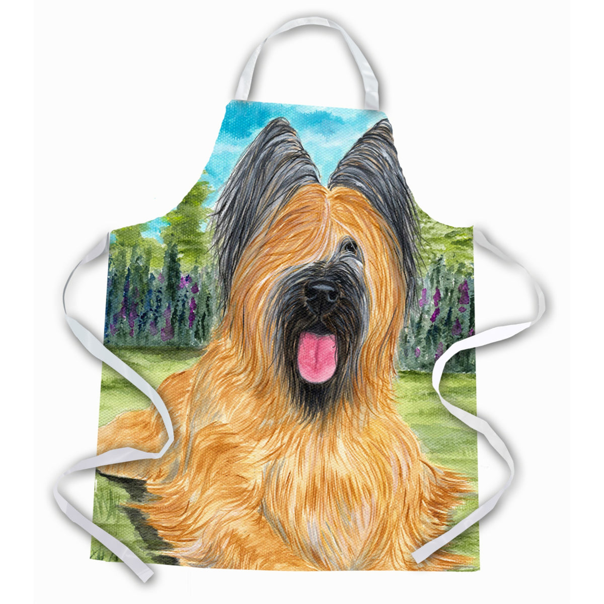 Caroline'S Treasures Ss8035Apron Briard Apron, Large, Multicolor