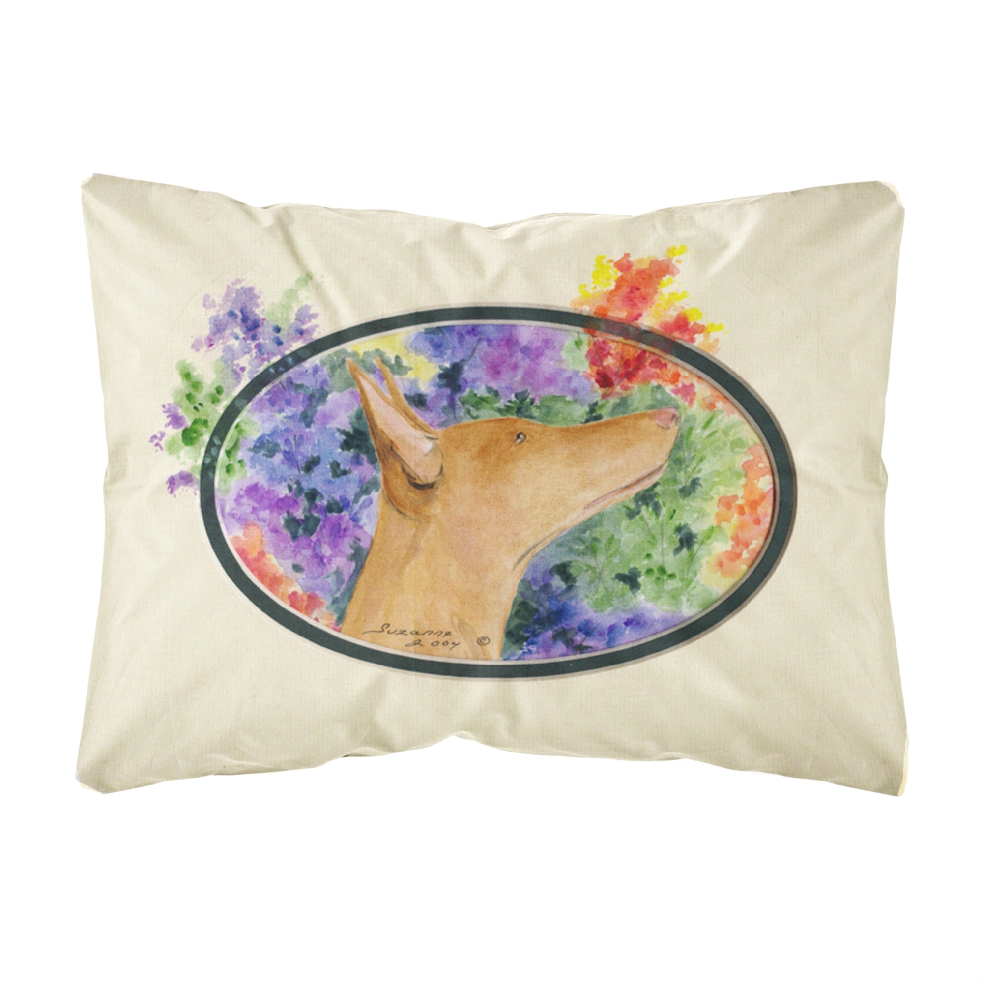 Caroline'S Treasures Ss8041Pw1216 Pharaoh Hound Decorative Canvas Fabric Pillow, Large, Multicolor