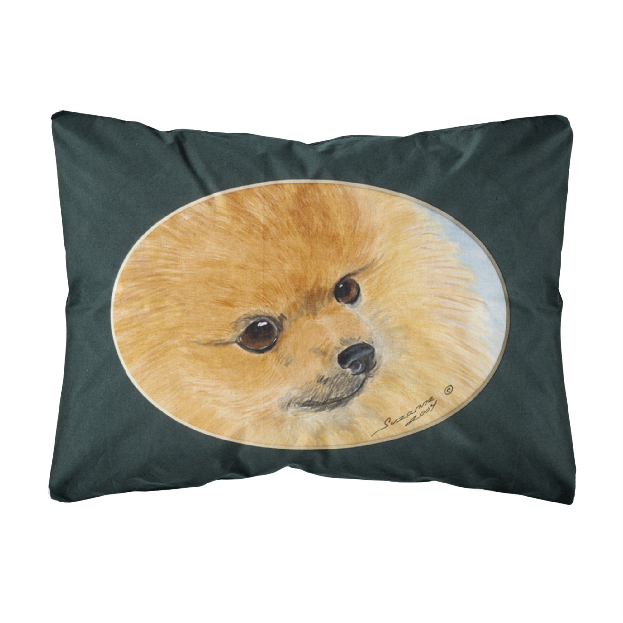 Caroline'S Treasures Ss8051Pw1216 Pomeranian Decorative Canvas Fabric Pillow, Large, Multicolor
