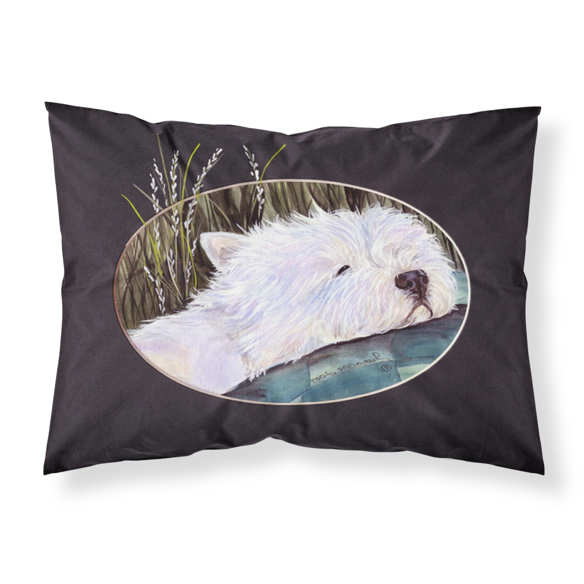 Caroline'S Treasures Ss8052Pillowcase Westie Moisture Wicking Fabric Standard Pillowcase, Large, Multicolor