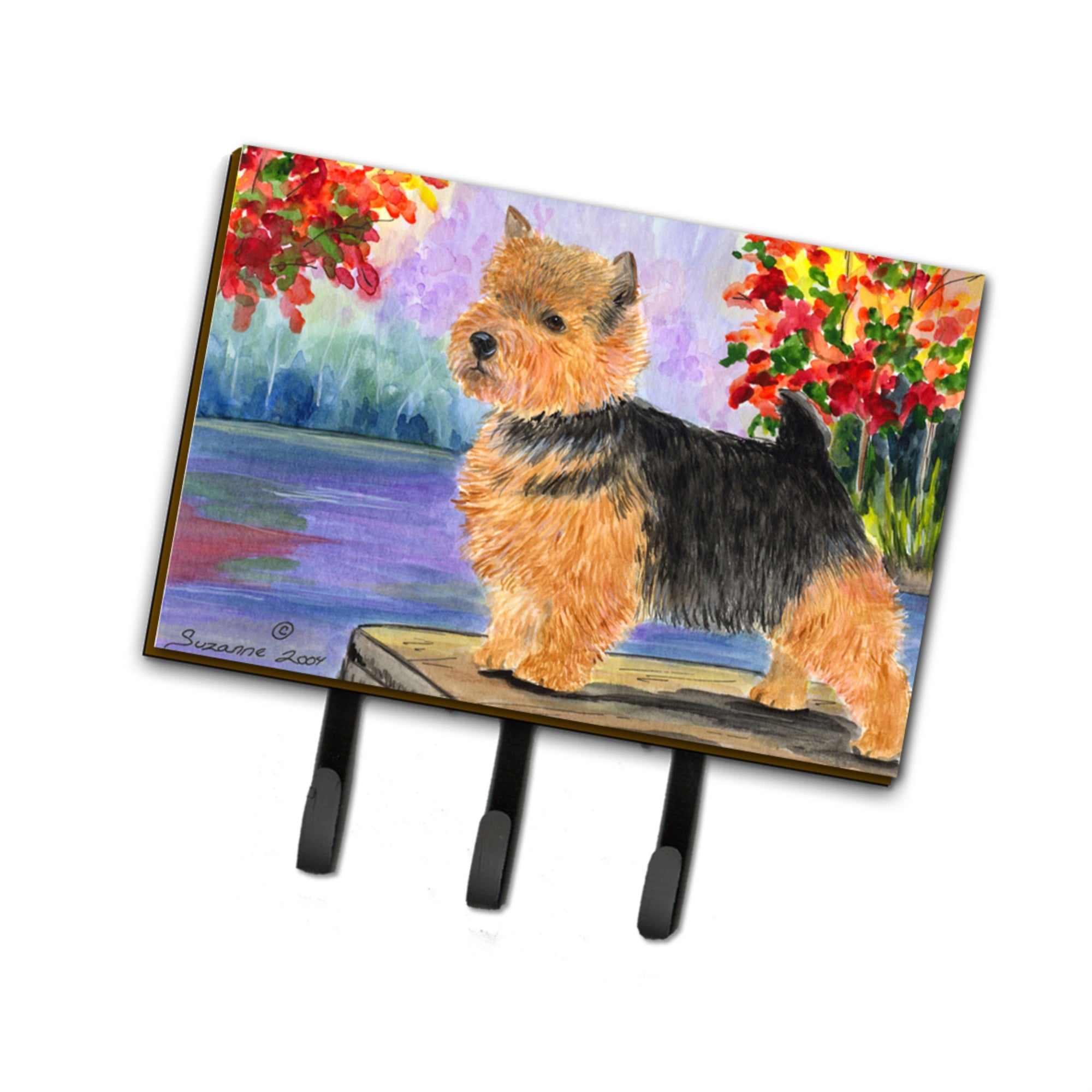 Caroline'S Treasures Ss8054Th68 Norwich Terrier Leash Holder Or Key Hook, Large, Multicolor