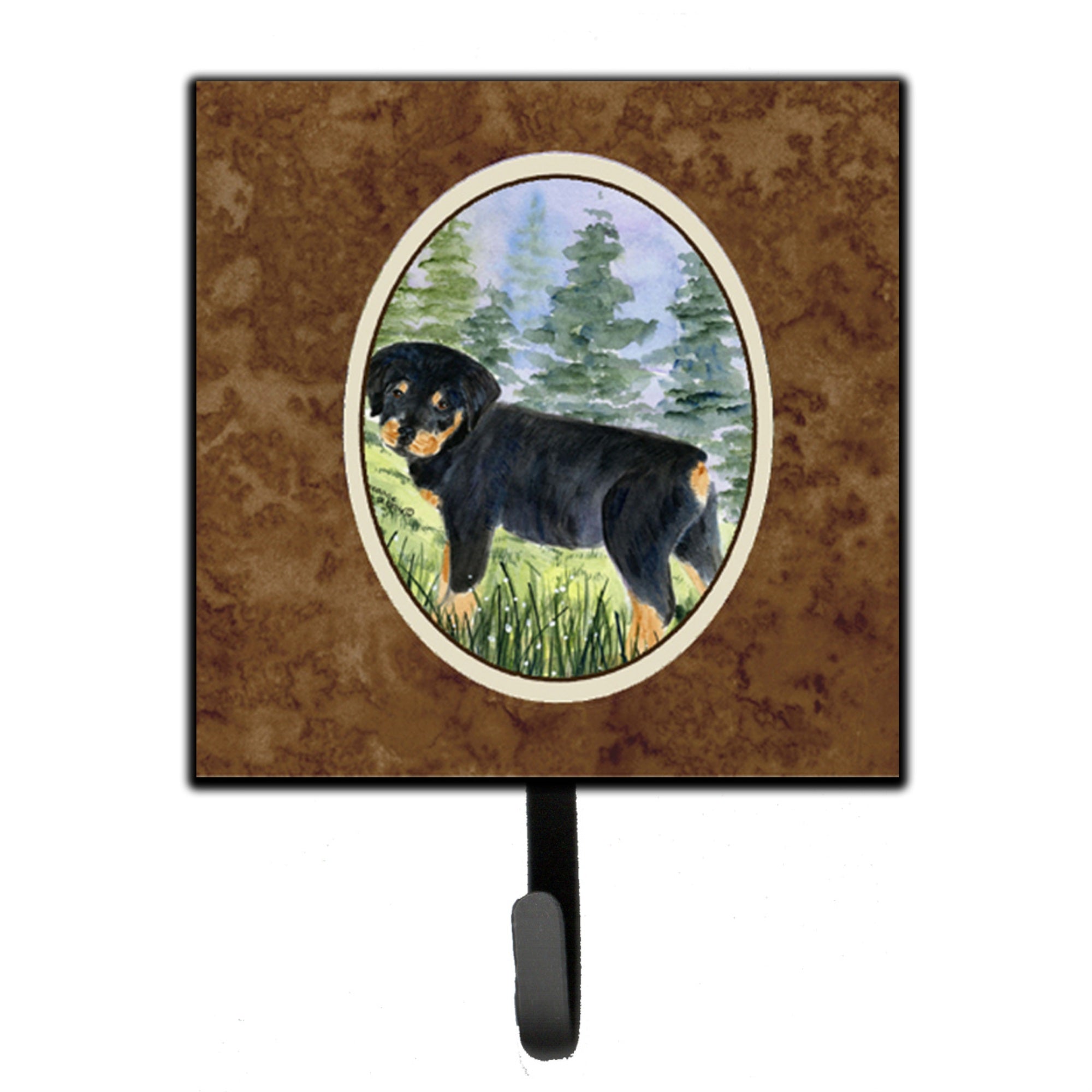 Caroline'S Treasures Ss8057Sh4 Rottweiler Leash Holder Or Key Hook, Small, Multicolor