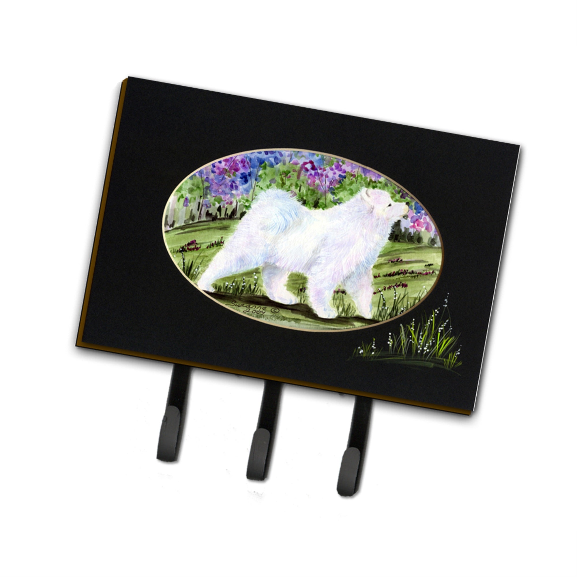 Caroline'S Treasures Ss8059Th68 Samoyed Leash Holder Or Key Hook, Large, Multicolor