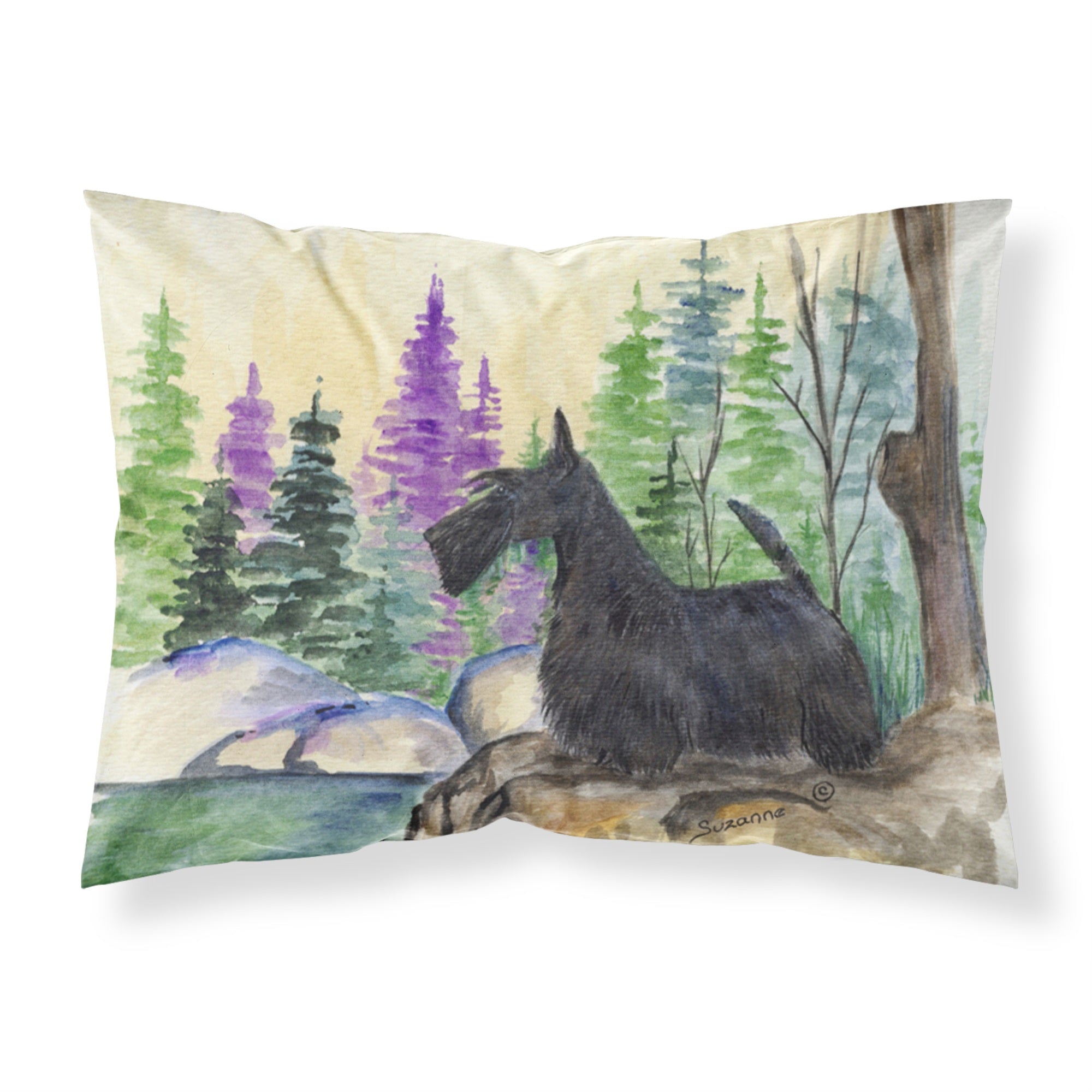 Caroline'S Treasures Ss8101Pillowcase Scottish Terrier Moisture Wicking Fabric Standard Pillowcase, Large, Multicolor