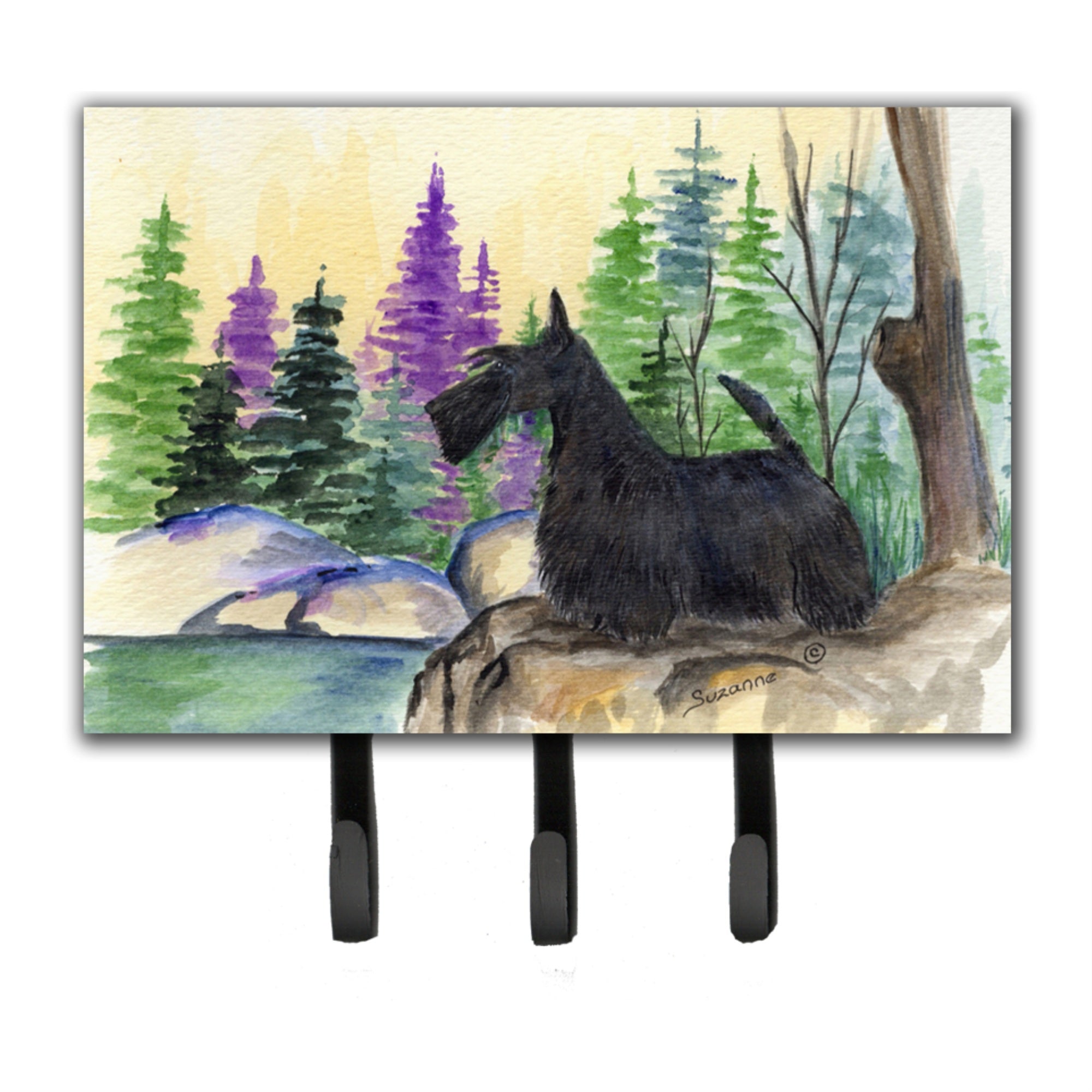 Caroline'S Treasures Ss8101Th68 Scottish Terrier Leash Holder Or Key Hook, Large, Multicolor