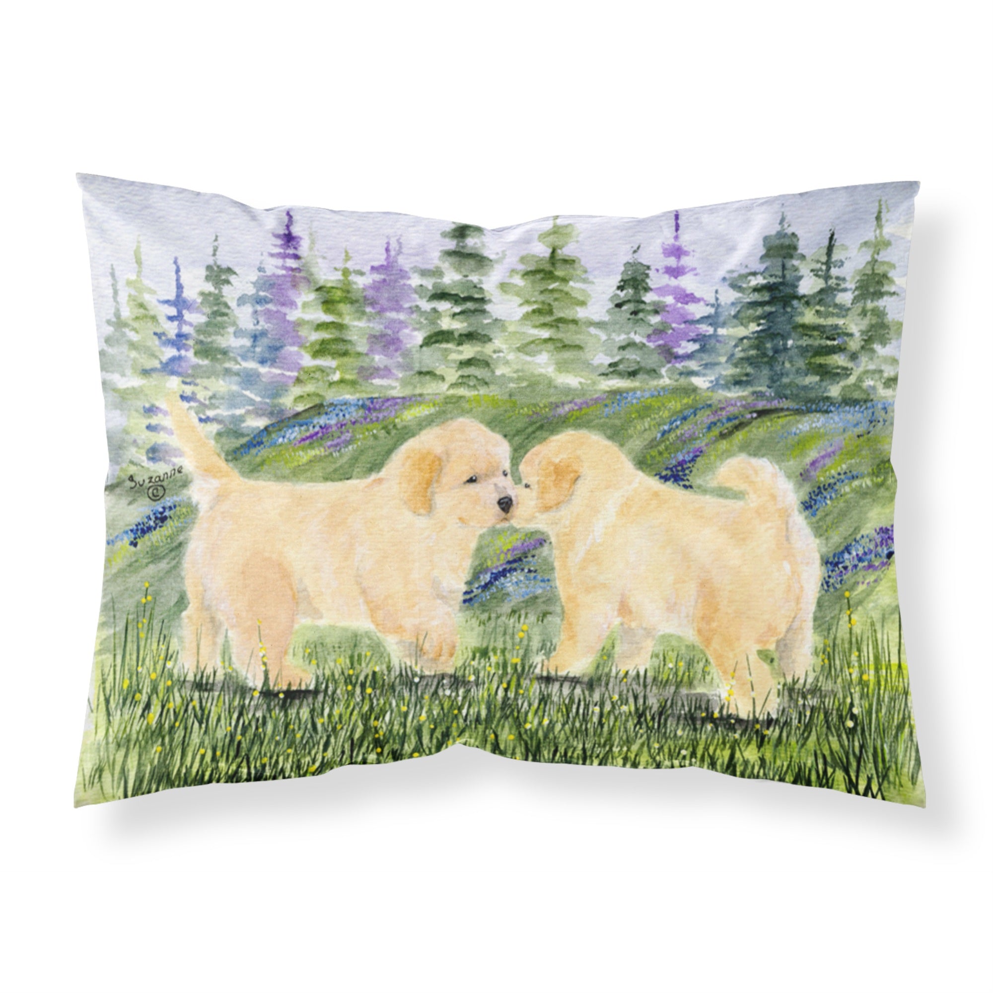Caroline'S Treasures Ss8102Pillowcase Golden Retriever Moisture Wicking Fabric Standard Pillowcase, Large, Multicolor