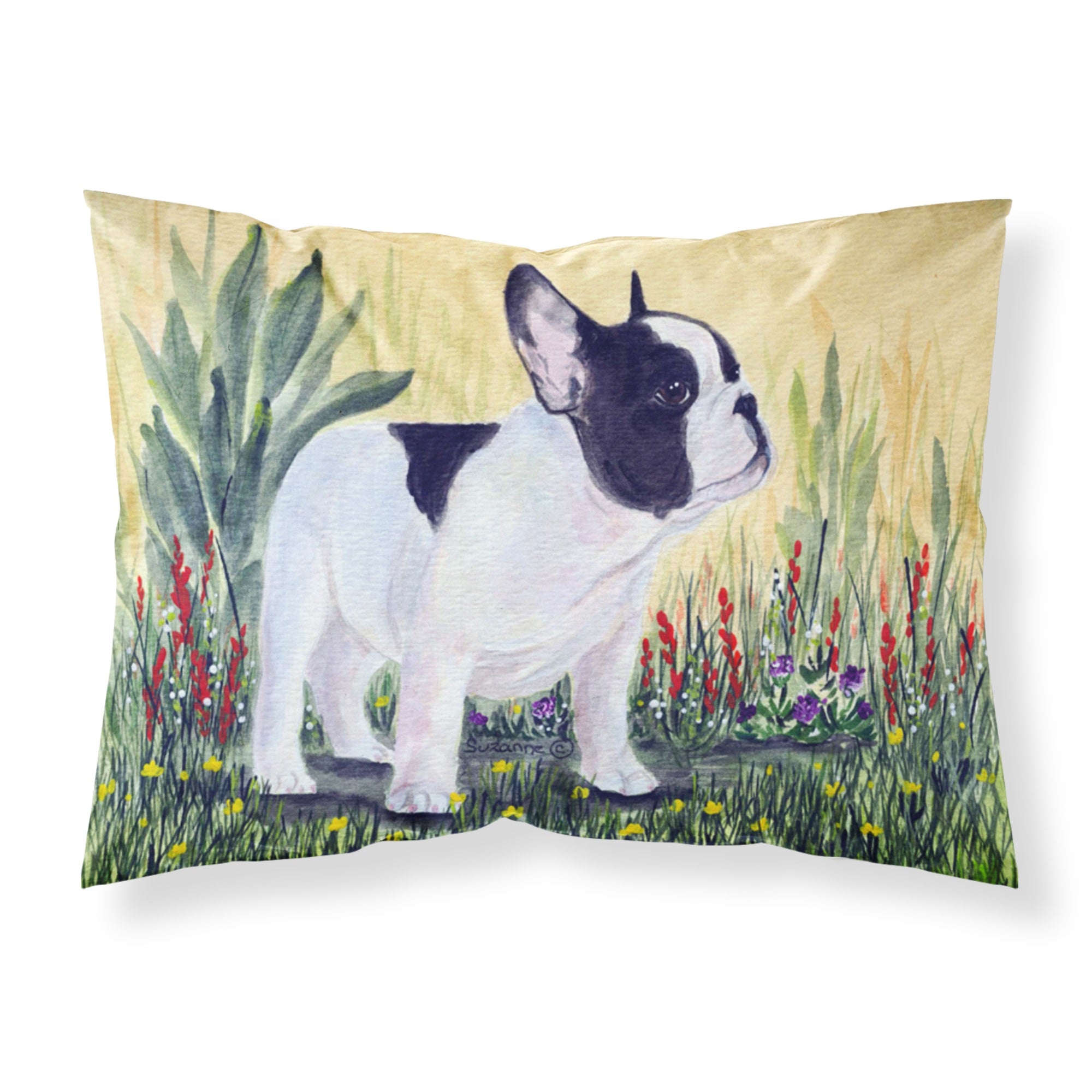 Caroline'S Treasures Ss8109Pillowcase French Bulldog Moisture Wicking Fabric Standard Pillowcase, Large, Multicolor