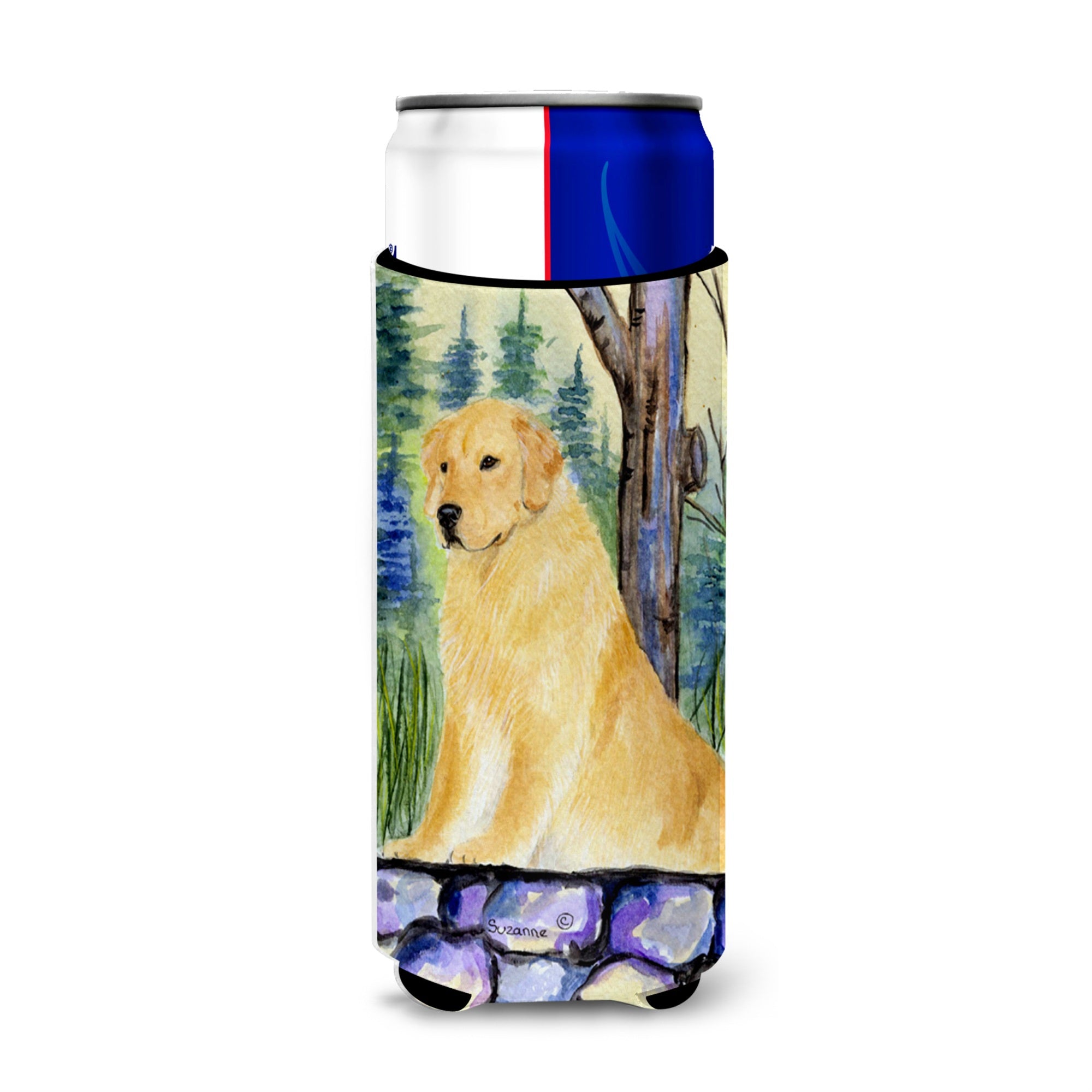 Golden Retriever Ultra Beverage Insulators For Slim Cans Ss8111Muk
