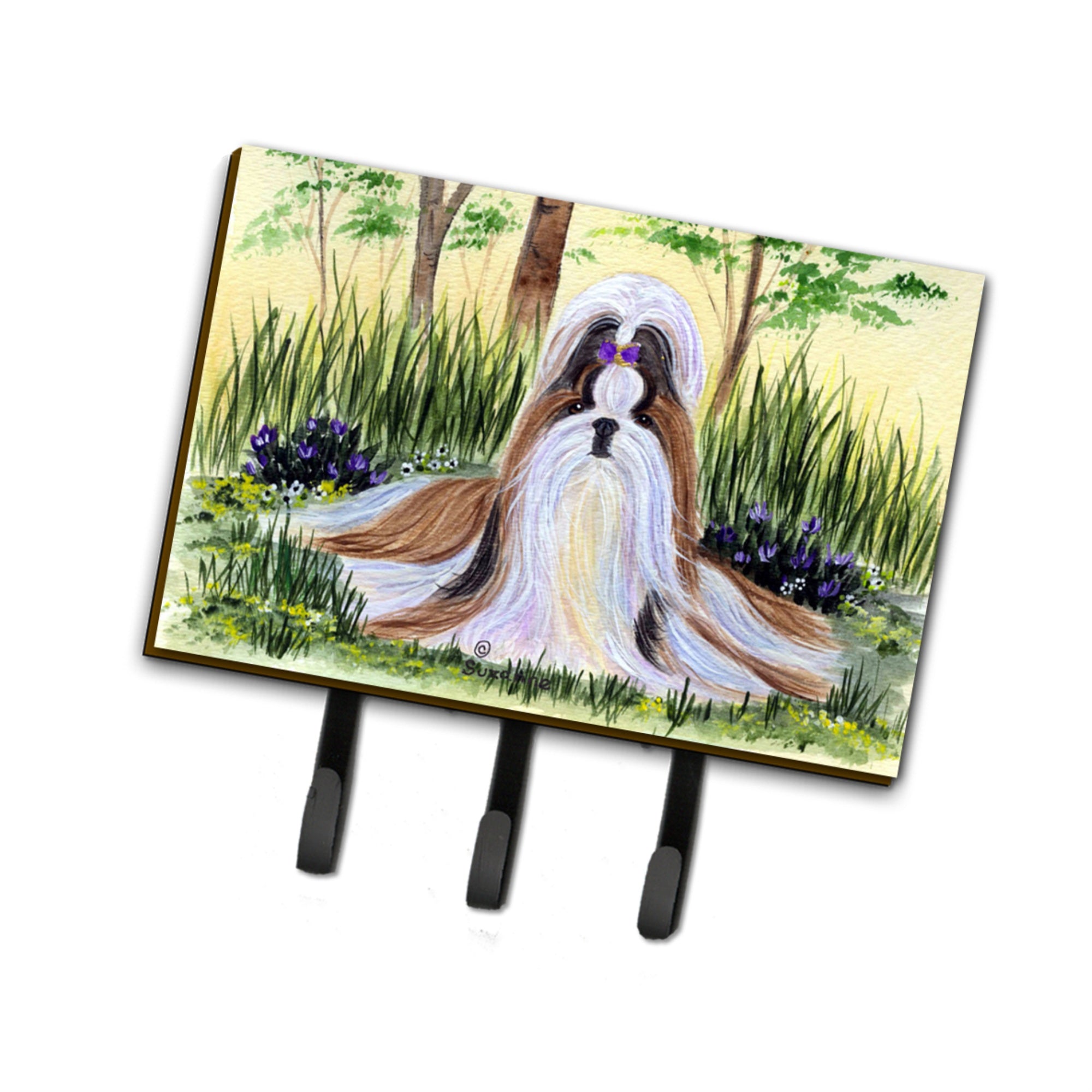 Caroline'S Treasures Ss8112Th68 Shih Tzu Leash Holder Or Key Hook, Large, Multicolor