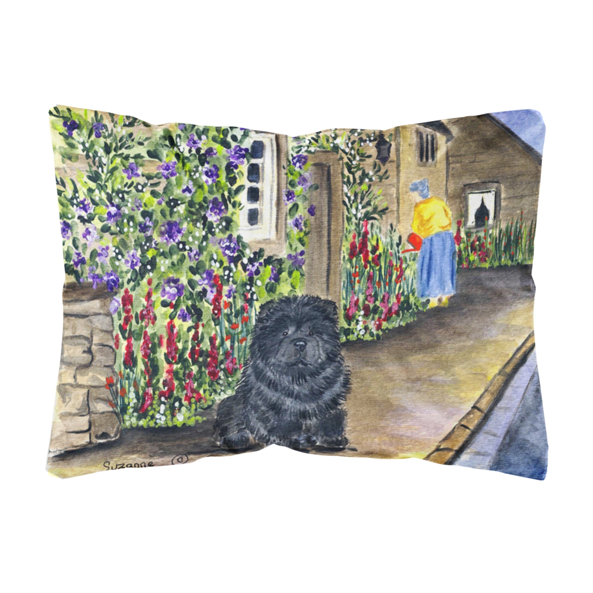 Caroline'S Treasures Ss8117Pw1216 Chow Chow Decorative Canvas Fabric Pillow, Large, Multicolor