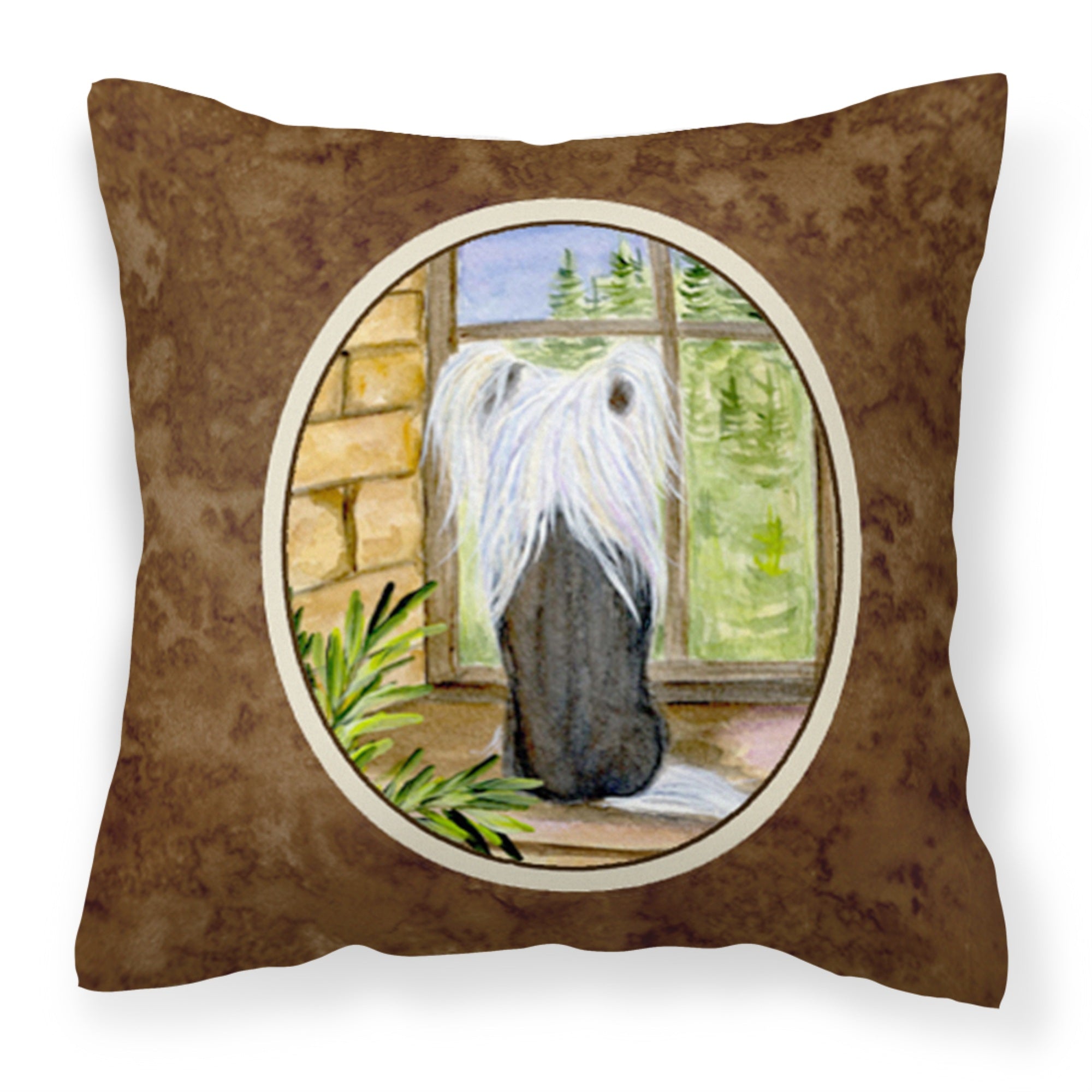 Caroline'S Treasures Ss8121Pw1414 Chinese Crested Decorative Canvas Fabric Pillow, Large, Multicolor