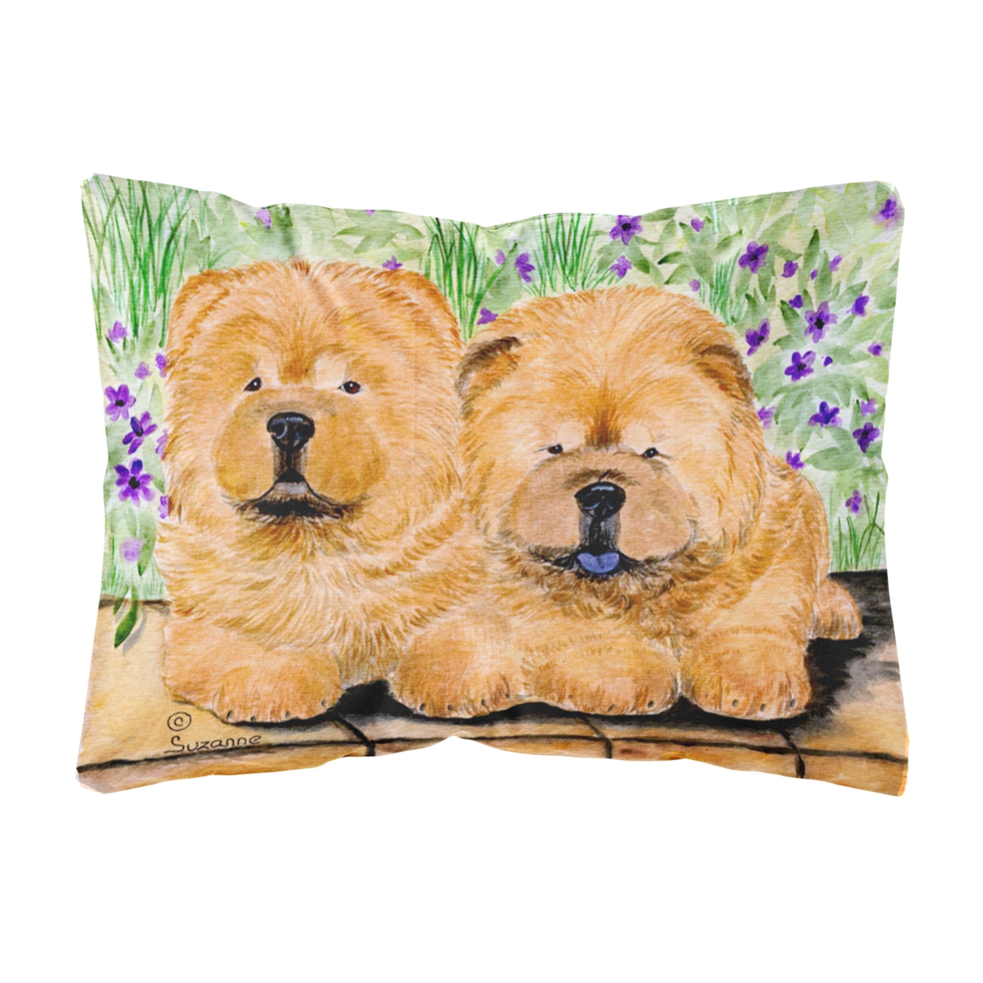 Caroline'S Treasures Ss8123Pw1216 Chow Chow Decorative Canvas Fabric Pillow, Large, Multicolor