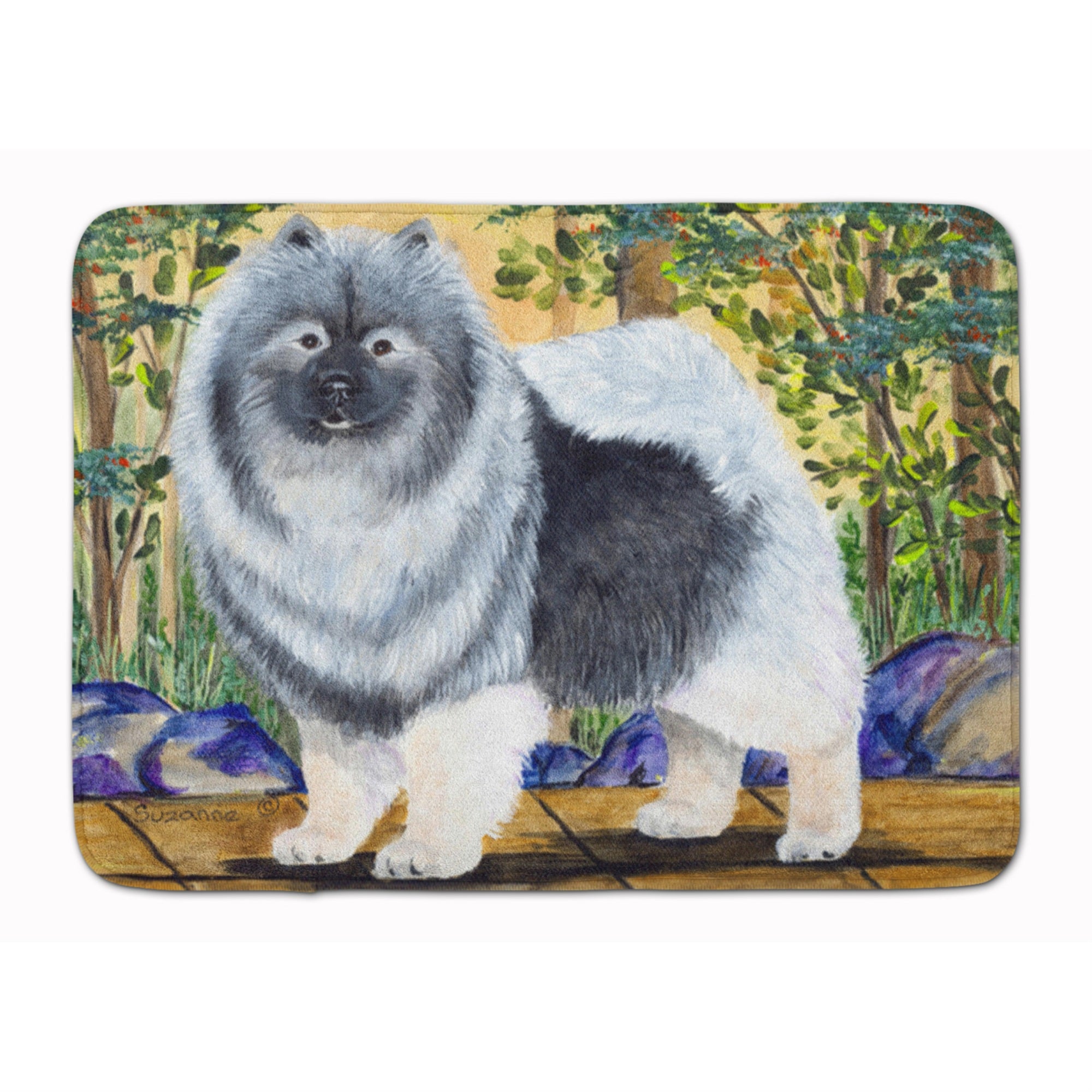 Caroline'S Treasures Keeshond Floor Mat, 19 X 27, Multicolor