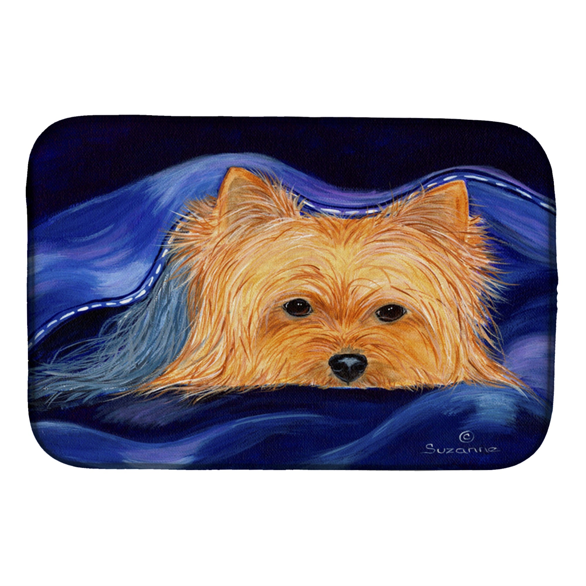 Caroline'S Treasures Yorkie Dish Drying Mat, 14 X 21, Multicolor