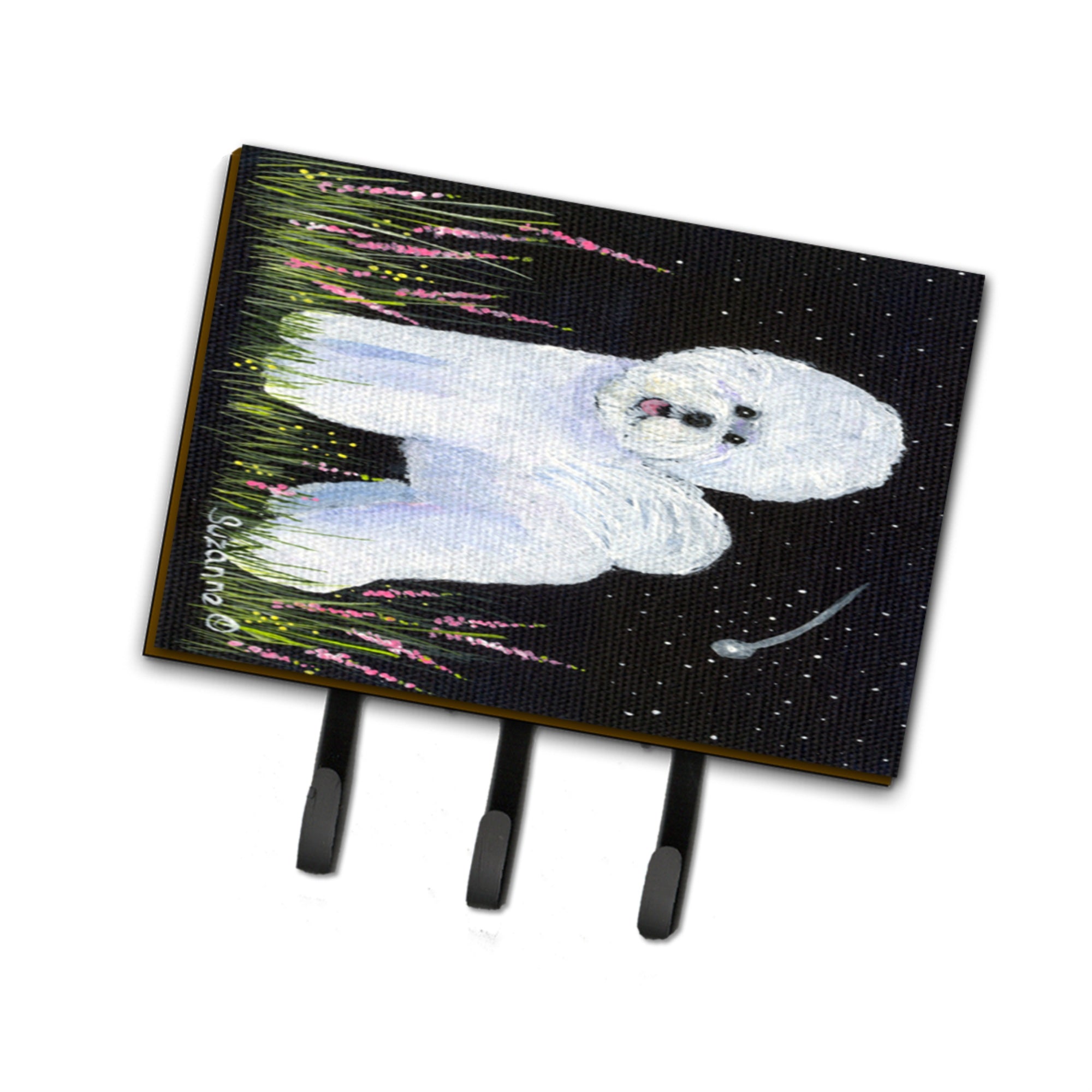 Caroline'S Treasures Ss8143Th68 Bichon Frise Leash Holder Or Key Hook, Large, Multicolor