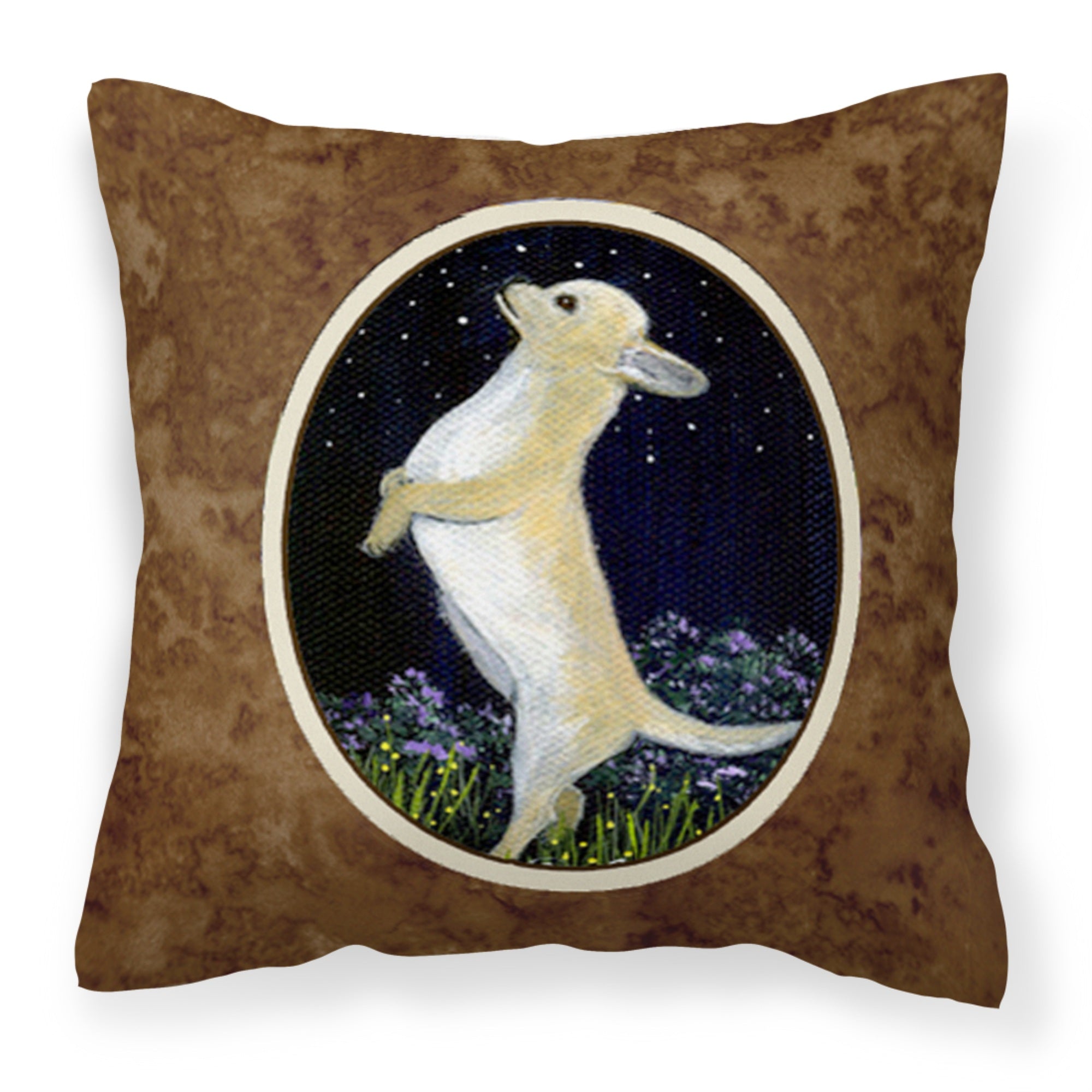 Caroline'S Treasures Ss8152Pw1414 Chihuahua Decorative Canvas Fabric Pillow, Large, Multicolor