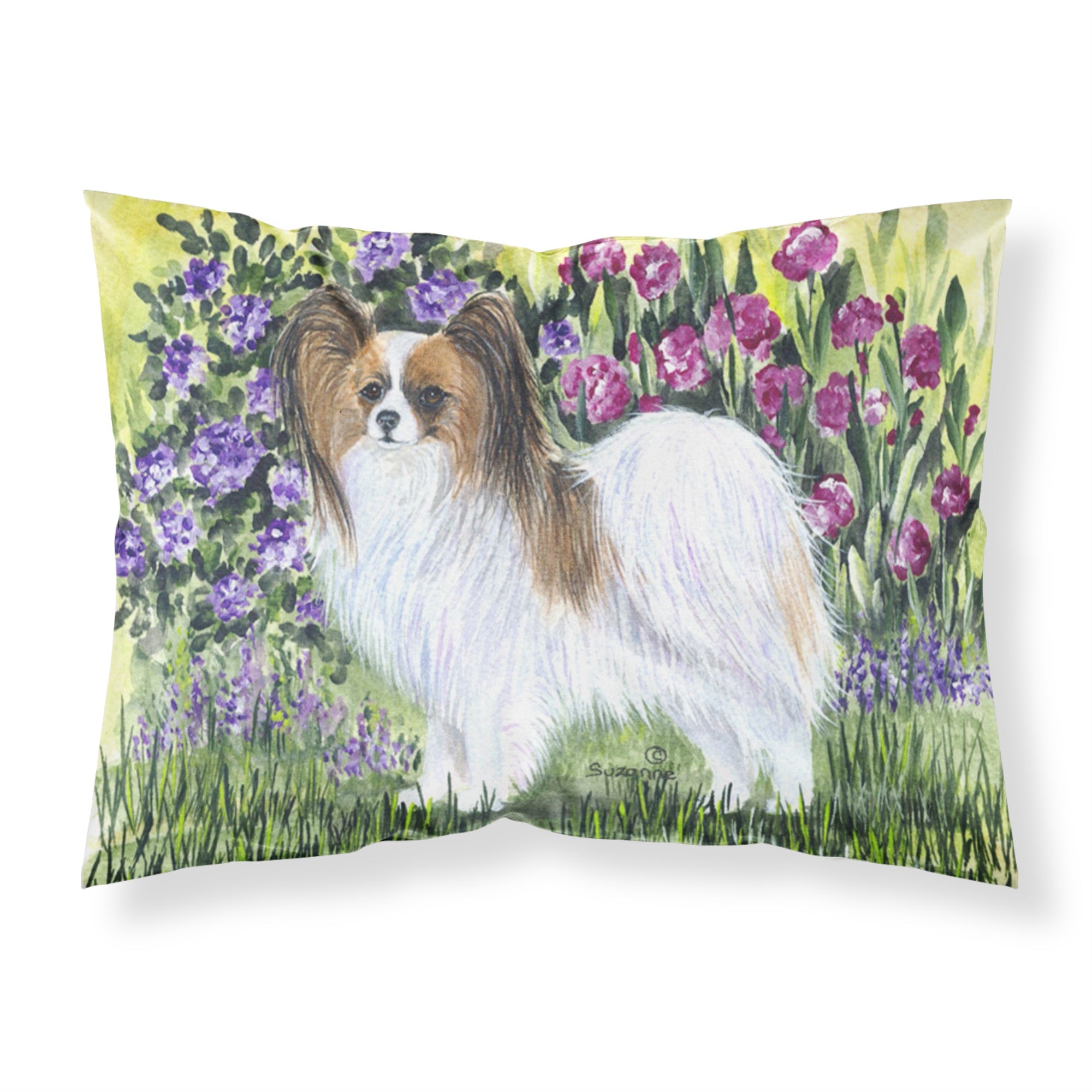 Caroline'S Treasures Ss8153Pillowcase Papillion Moisture Wicking Fabric Standard Pillowcase, Large, Multicolor