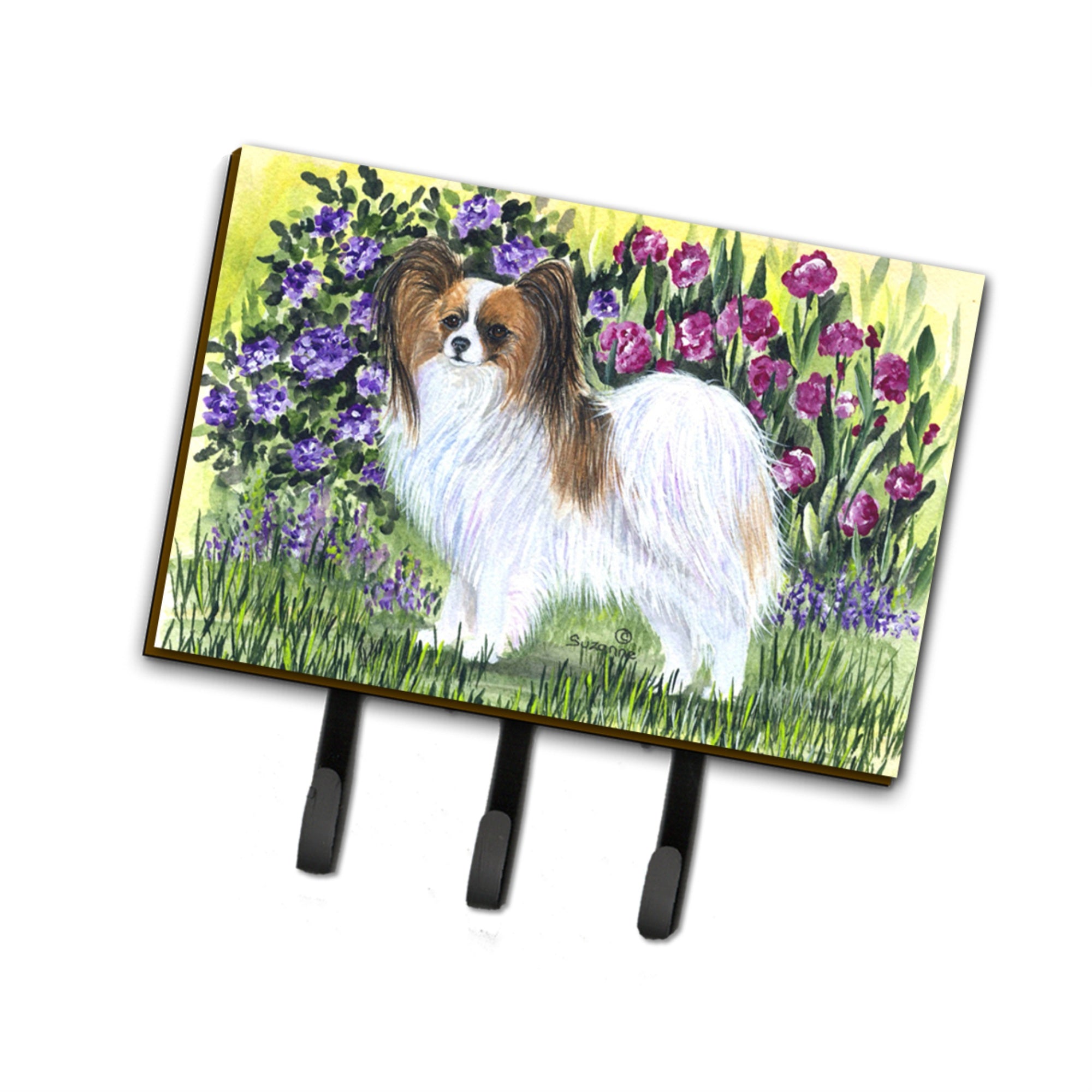 Caroline'S Treasures Ss8153Th68 Papillion Leash Holder Or Key Hook, Large, Multicolor